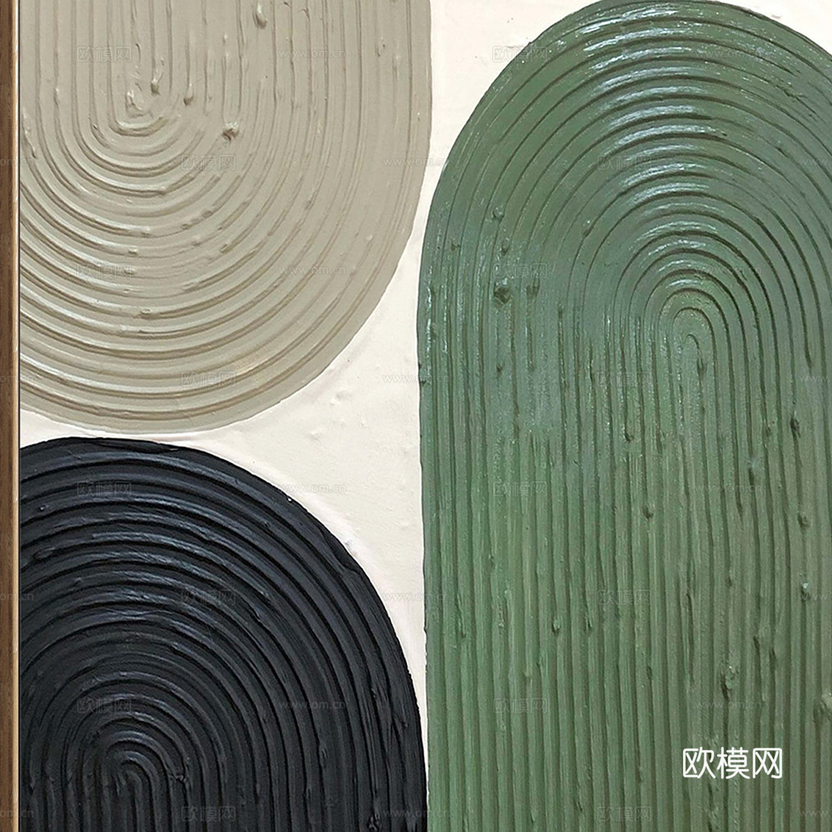 现代意式装饰挂画3d模型