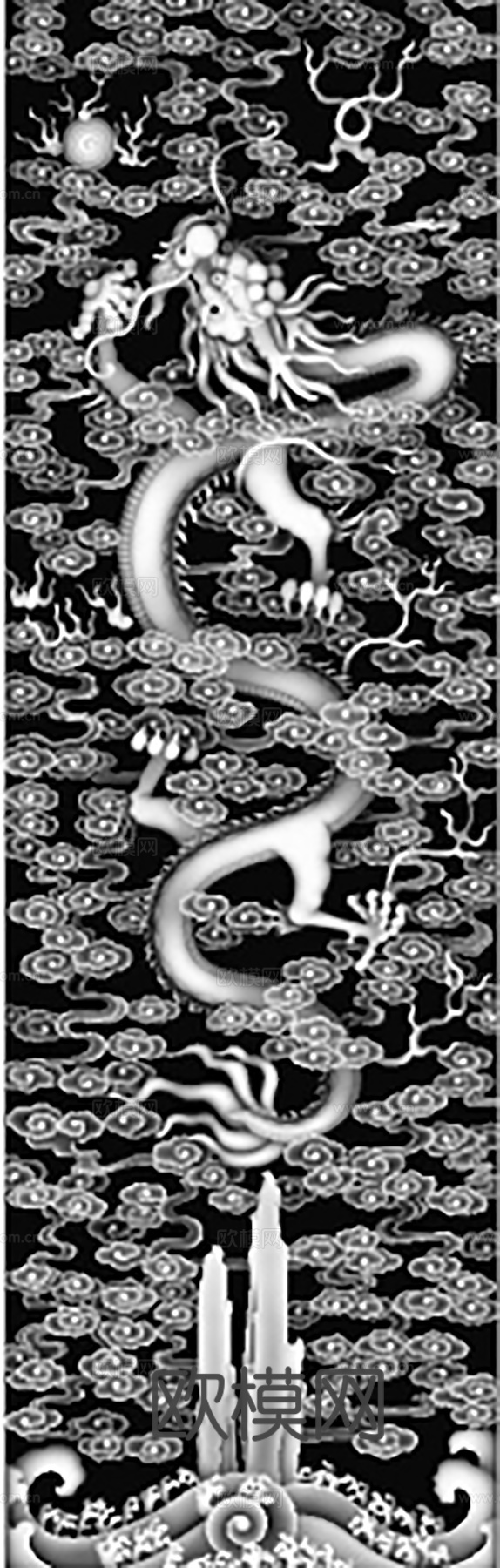 黑白凹凸  装饰花纹 浮雕下载