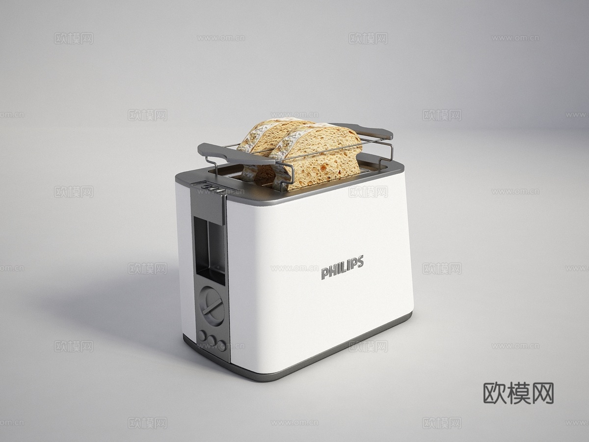 现代面包机 烘培 烤面包3d模型