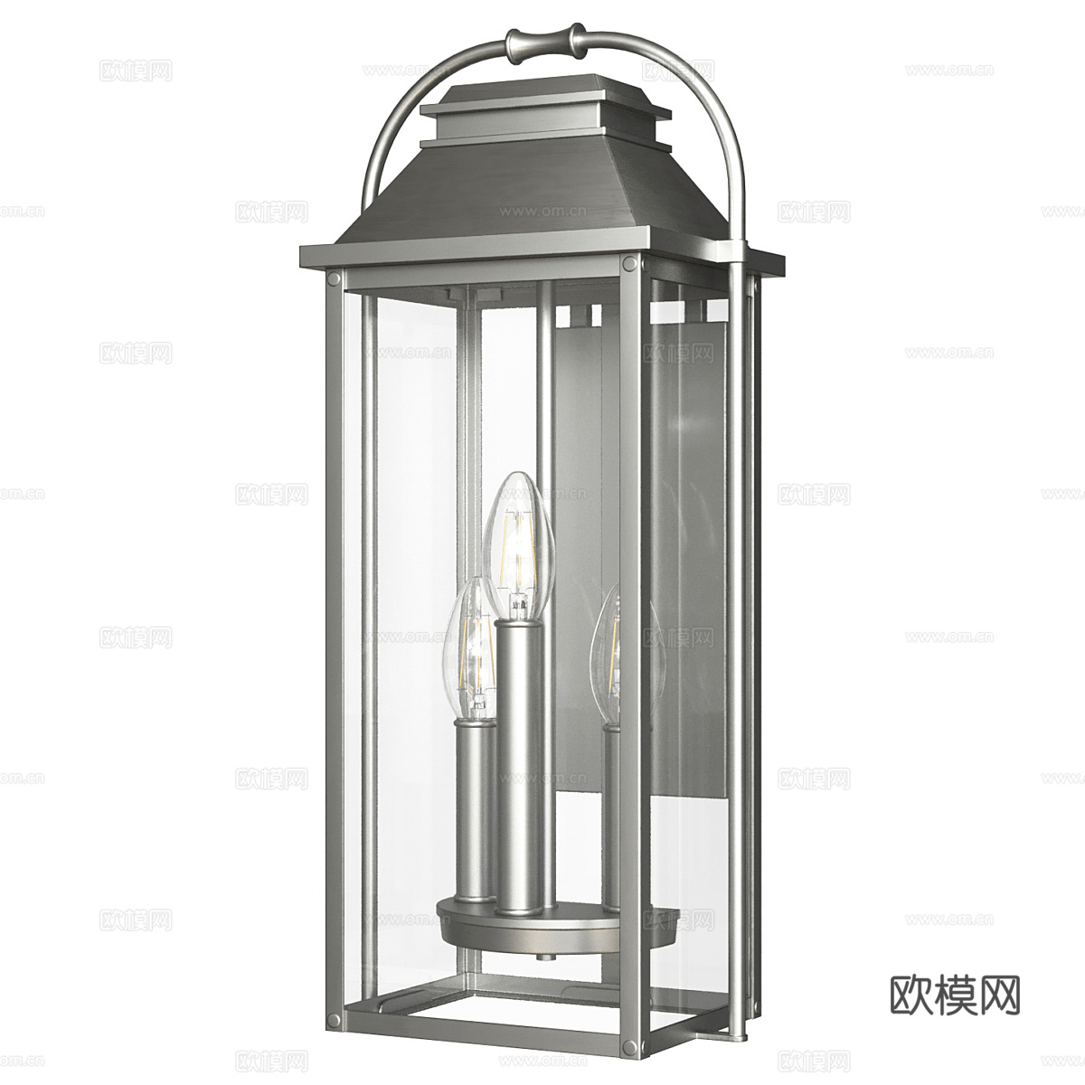 新中式户外装饰壁灯3d模型