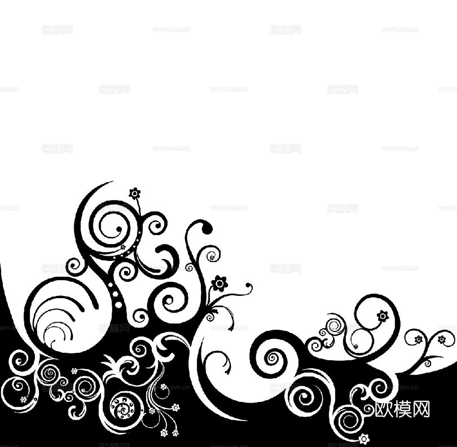 黑白凹凸 装饰花纹 图案花纹