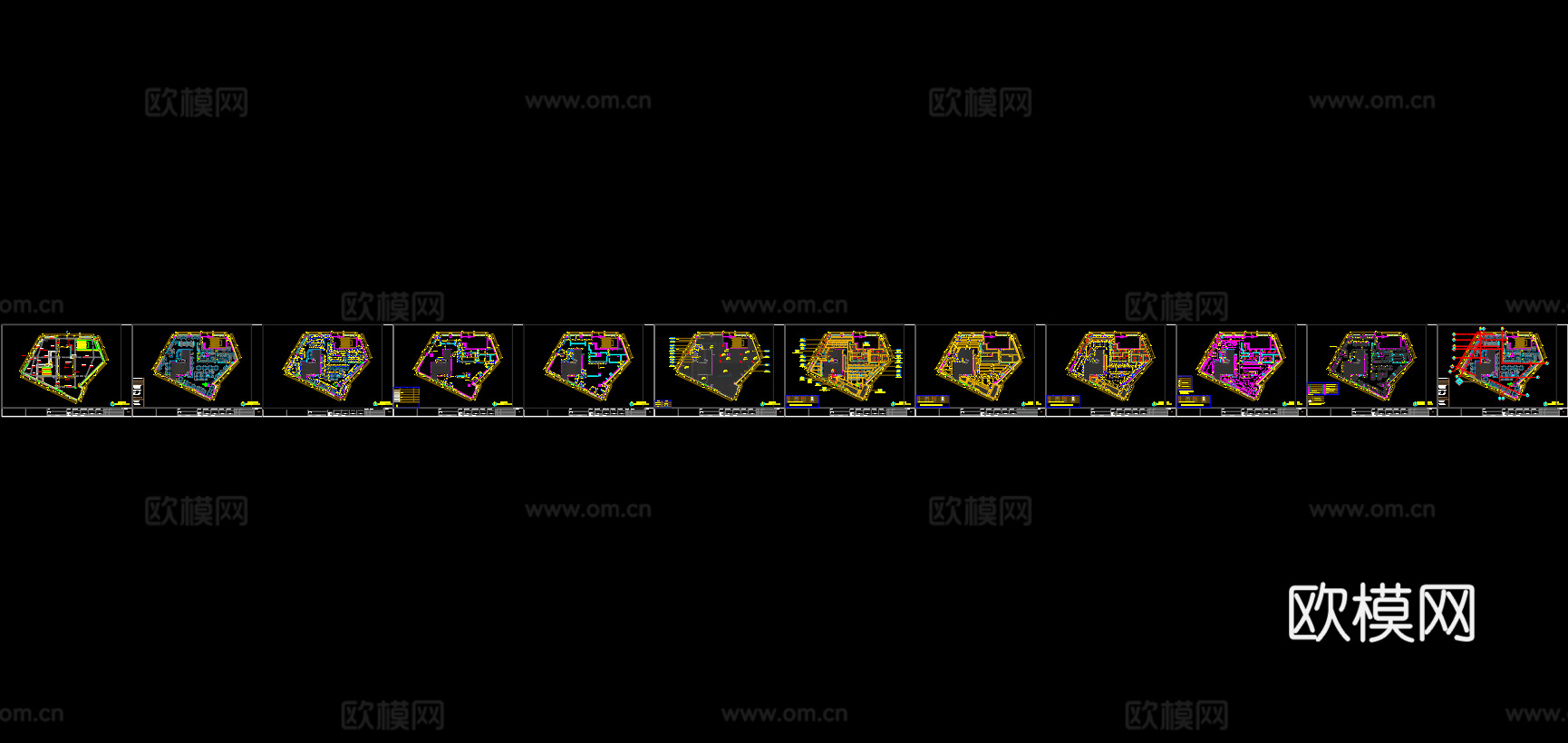 【坦克兵做设计】又一连锁火锅店施工图全套 510㎡cad施工图