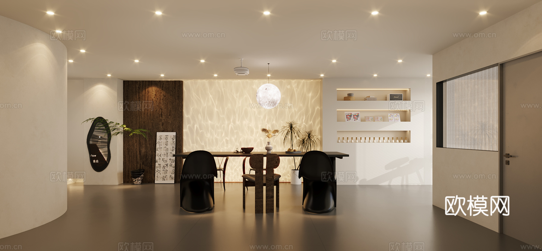 意式美容店3d模型