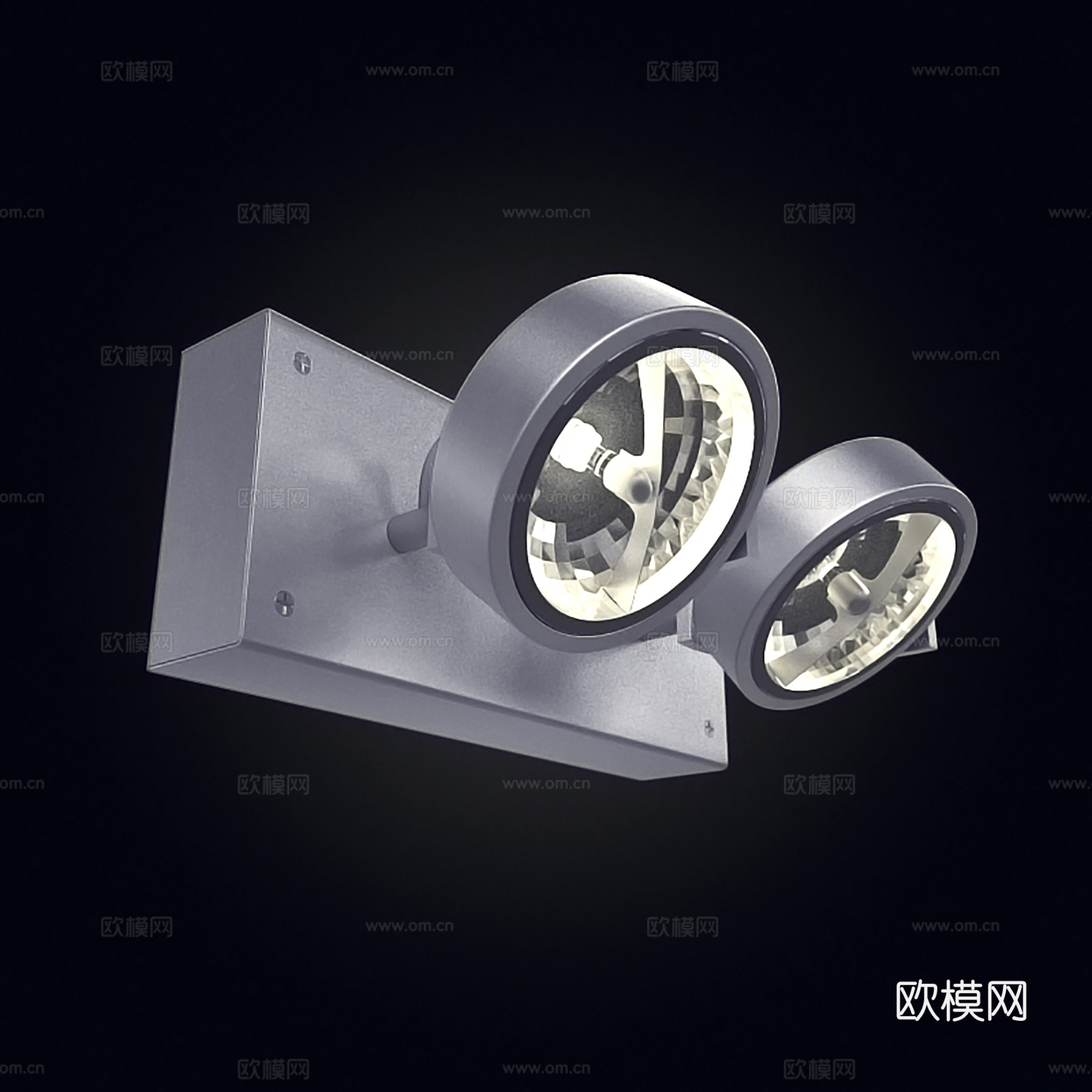 工业风舞台灯  楼道壁灯  安全出口灯su模型