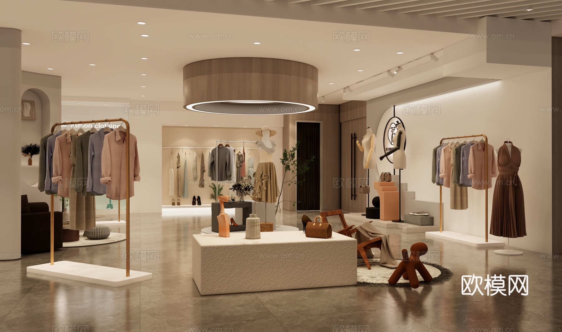 服装 母婴 科技产品 展厅su模型