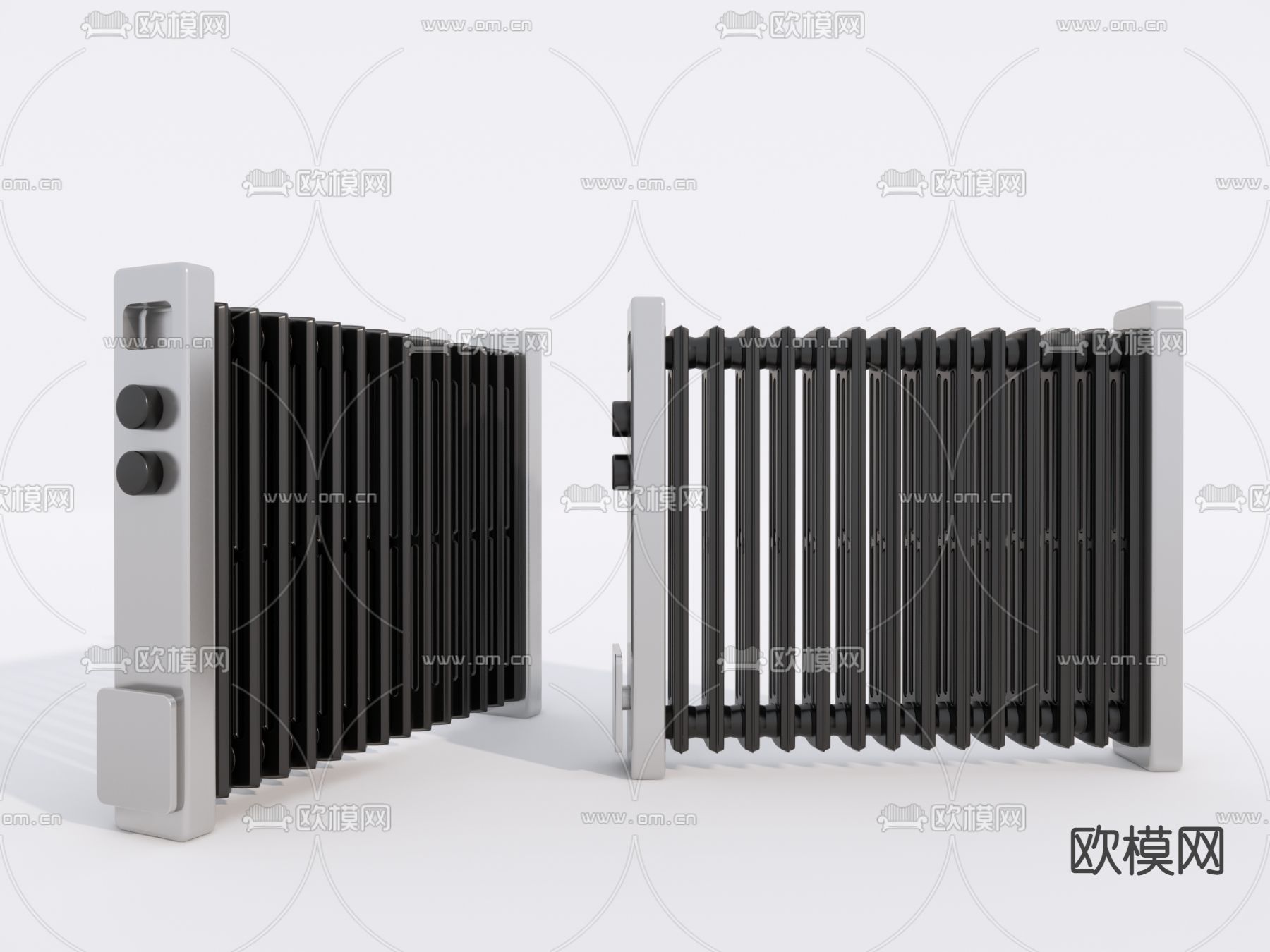现代取暖器暖气片su模型下载（渲染图1）