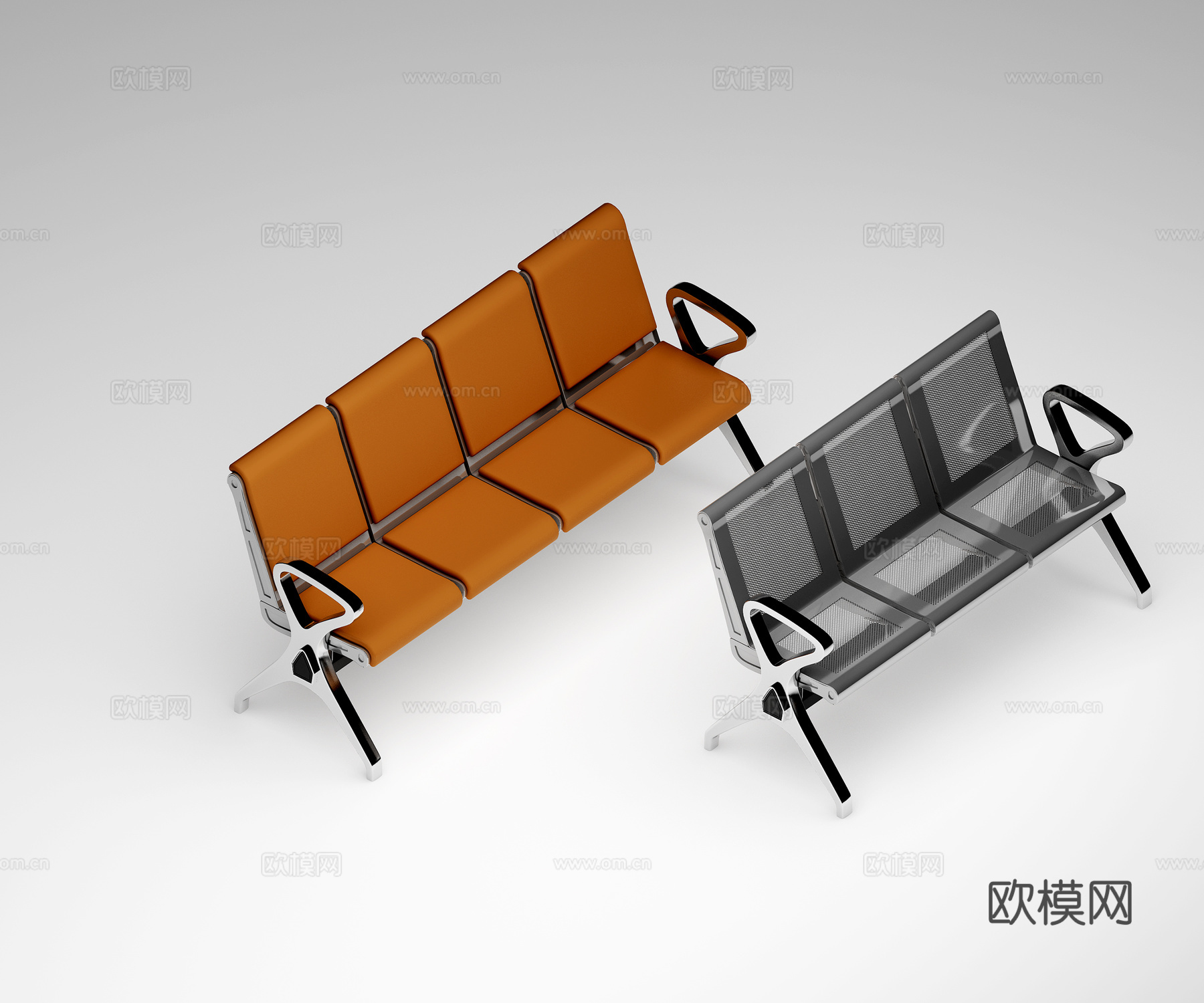现代公共用椅3d模型