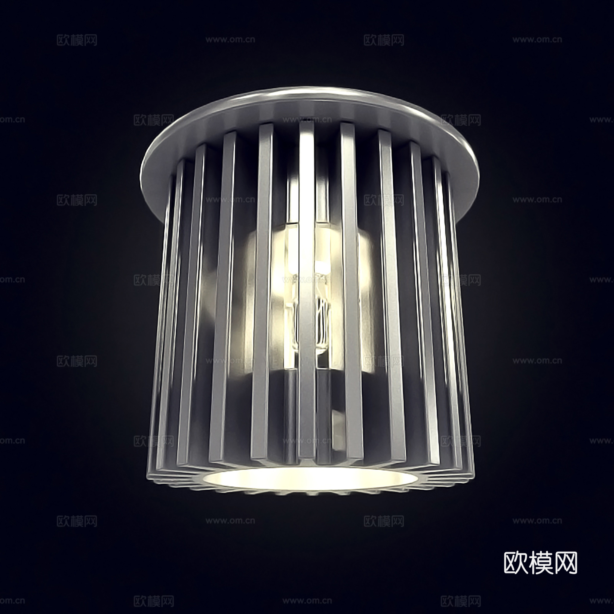 工业风吸顶灯  过道吸顶灯 过道灯su模型