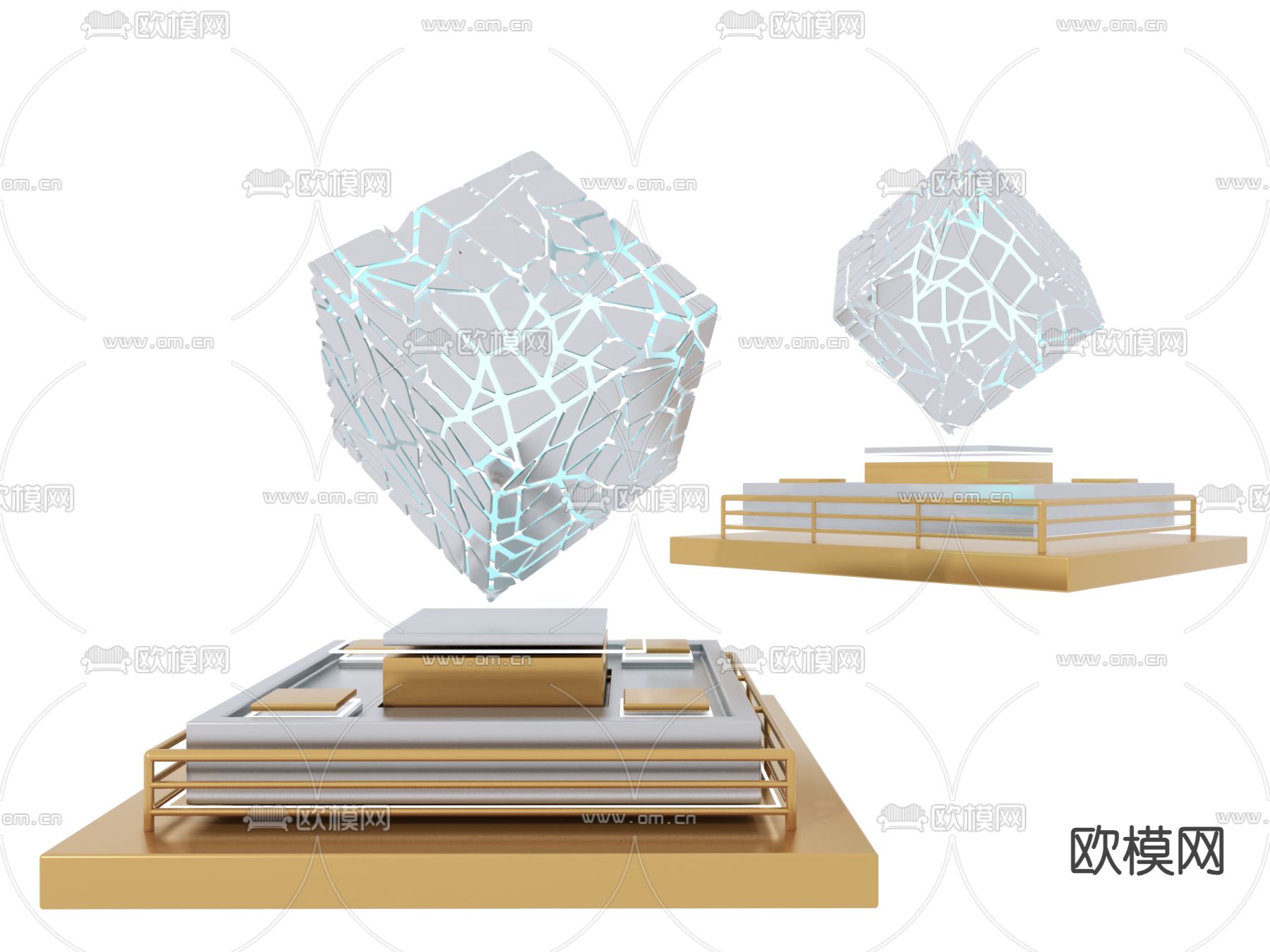 科技美陈 未来金属科技su模型
