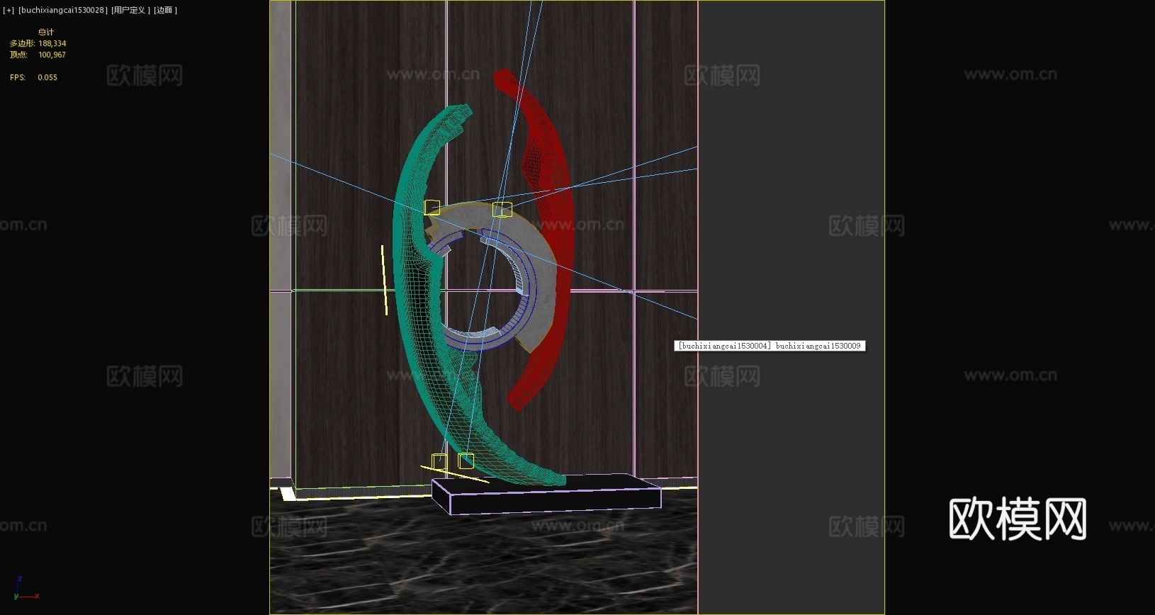 现代摆件抽象摆件现代雕塑异形雕塑3d模型