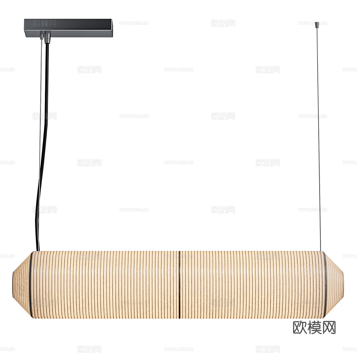 新中式藤编装饰吊灯 工艺吊灯3d模型