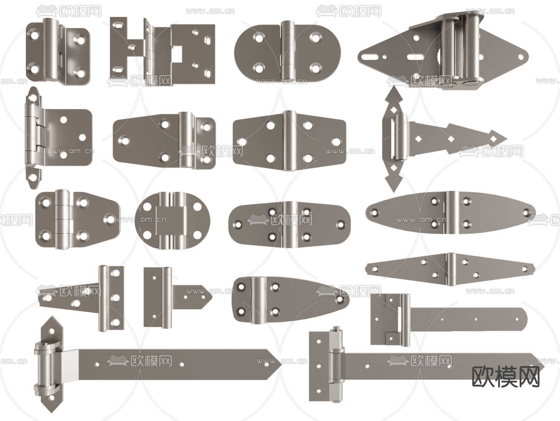 合页 铰链 门页su模型