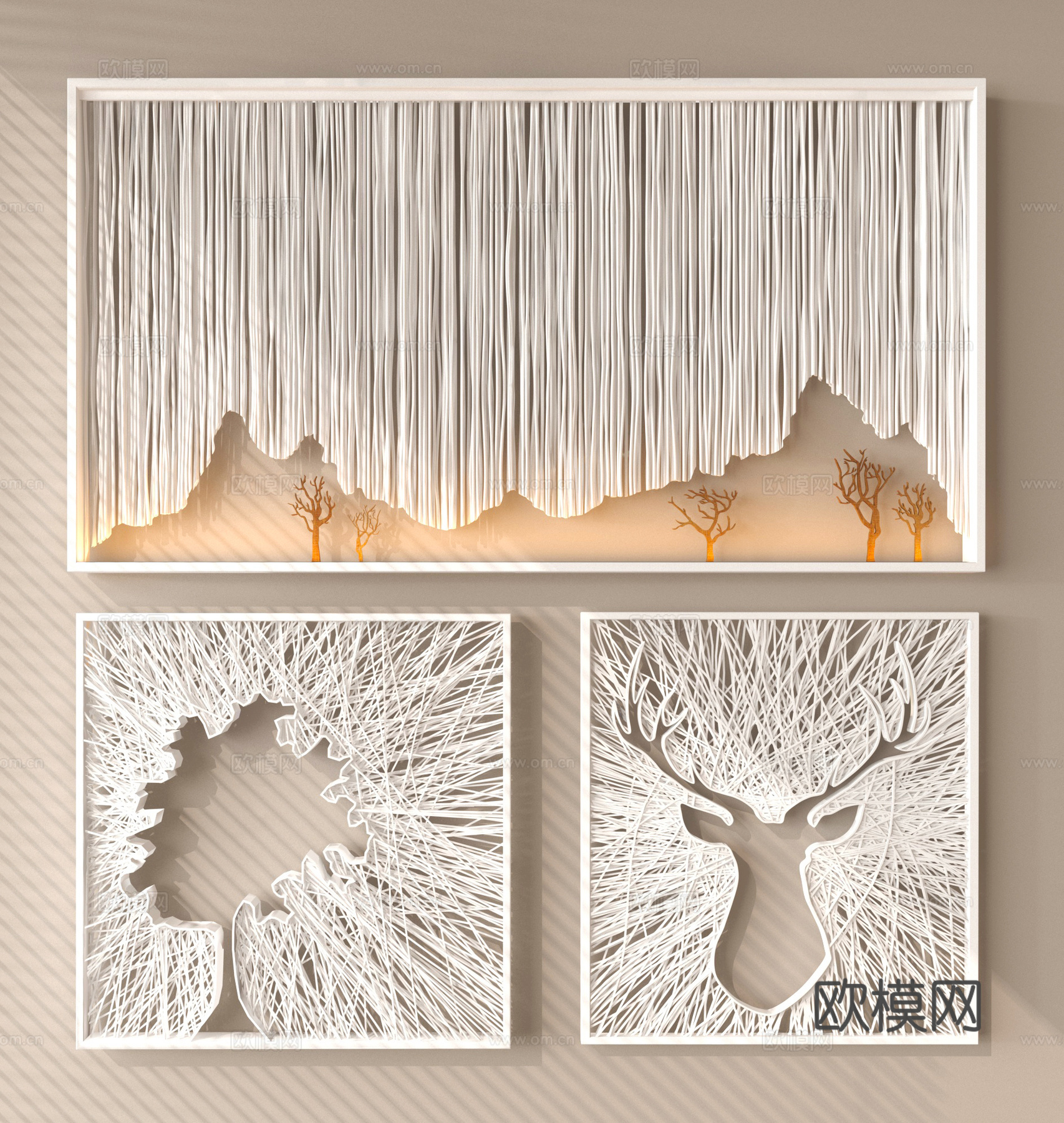 挂件 墙饰 装饰画3d模型