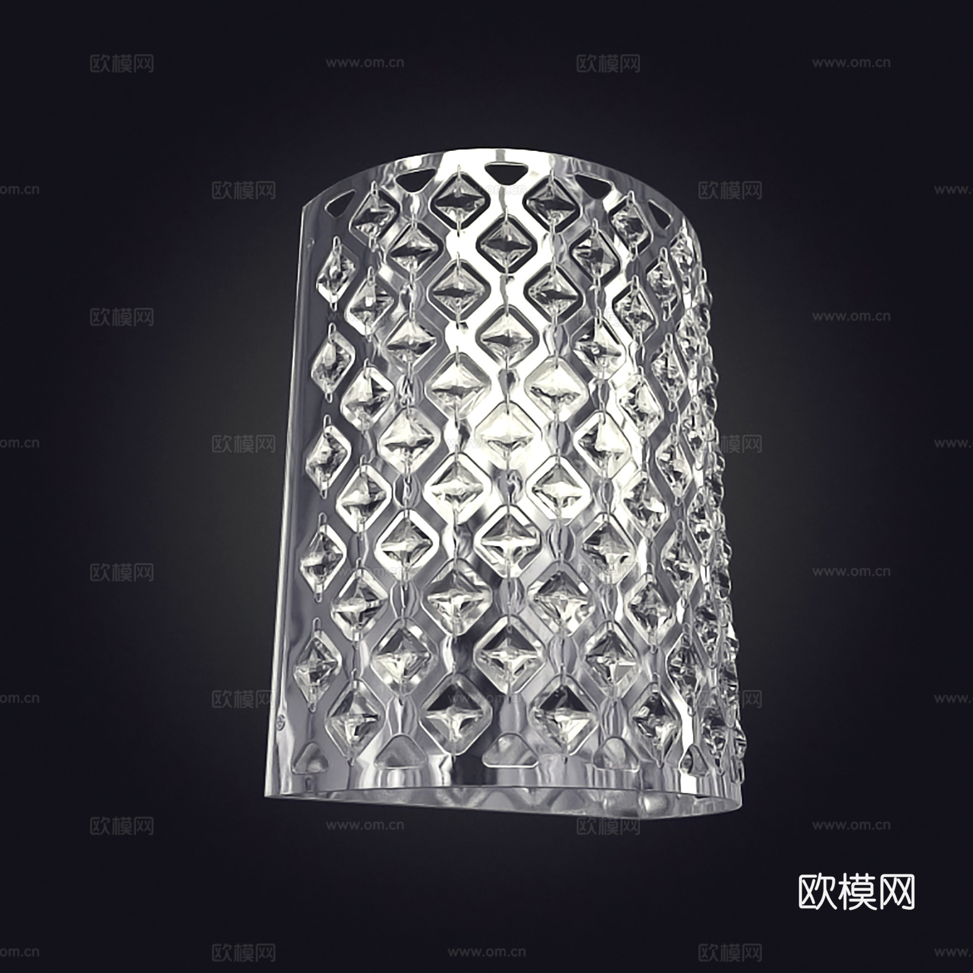 现代壁灯  水晶壁灯  户外过道壁灯su模型