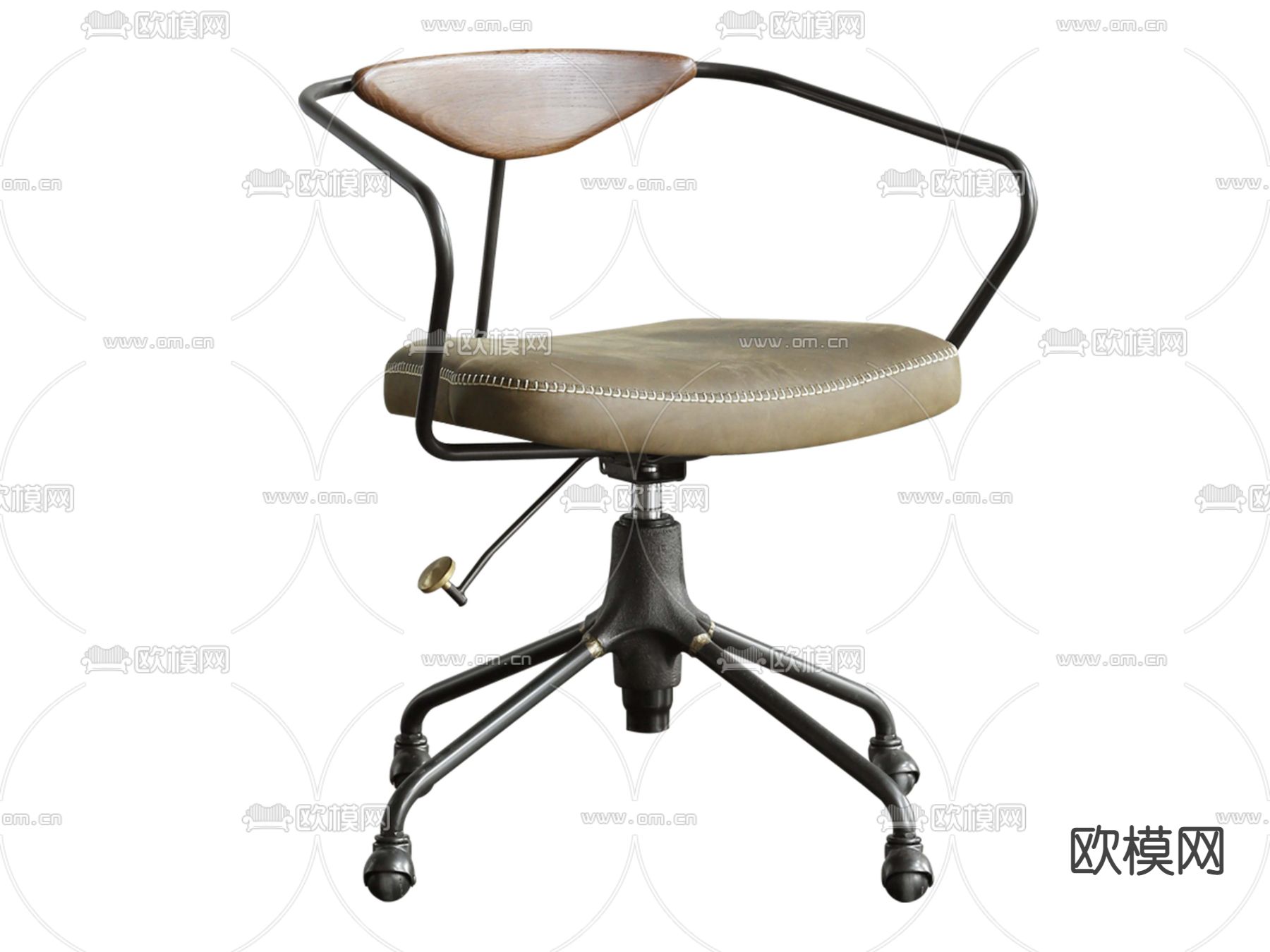 北欧办公椅su模型下载（渲染图1）