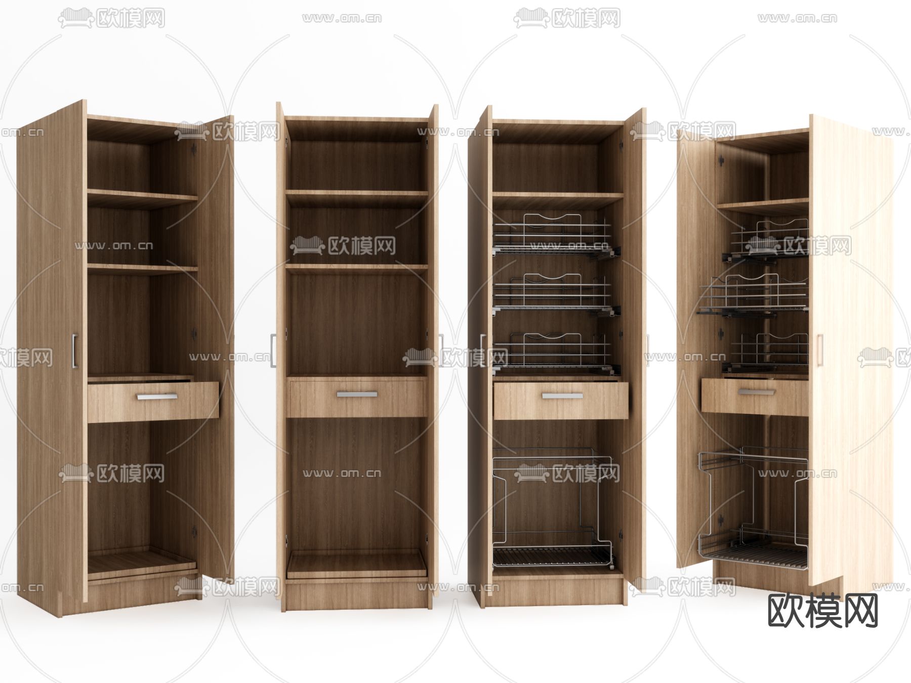 洗衣机柜 护理柜 晾衣柜 衣柜五金 阳台柜su模型