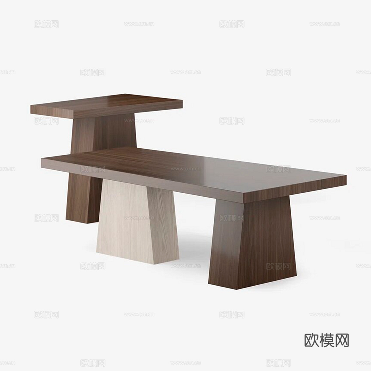 北欧简约茶几 茶几 简约茶几 客厅茶几 木质茶几3d模型