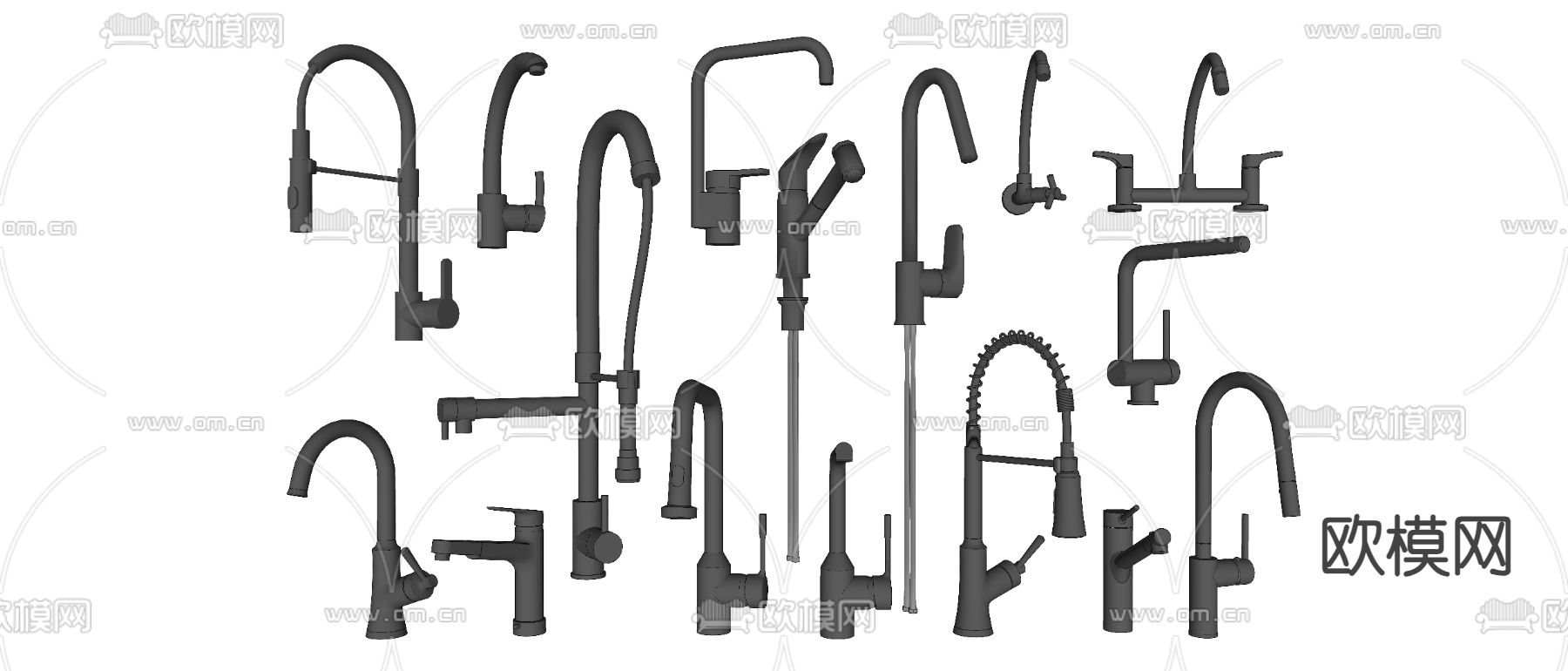 水龙头su模型