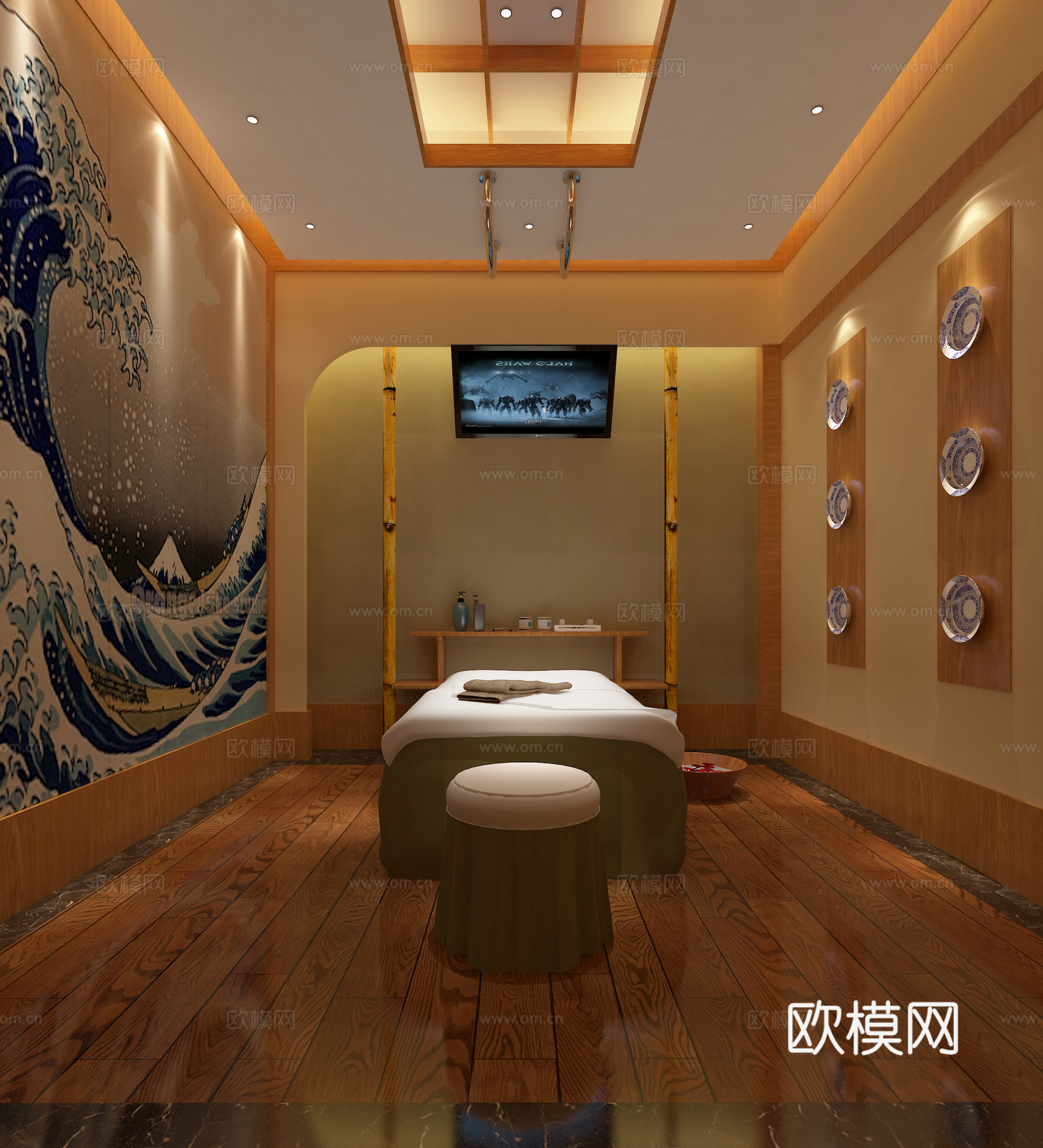 松骨3d模型