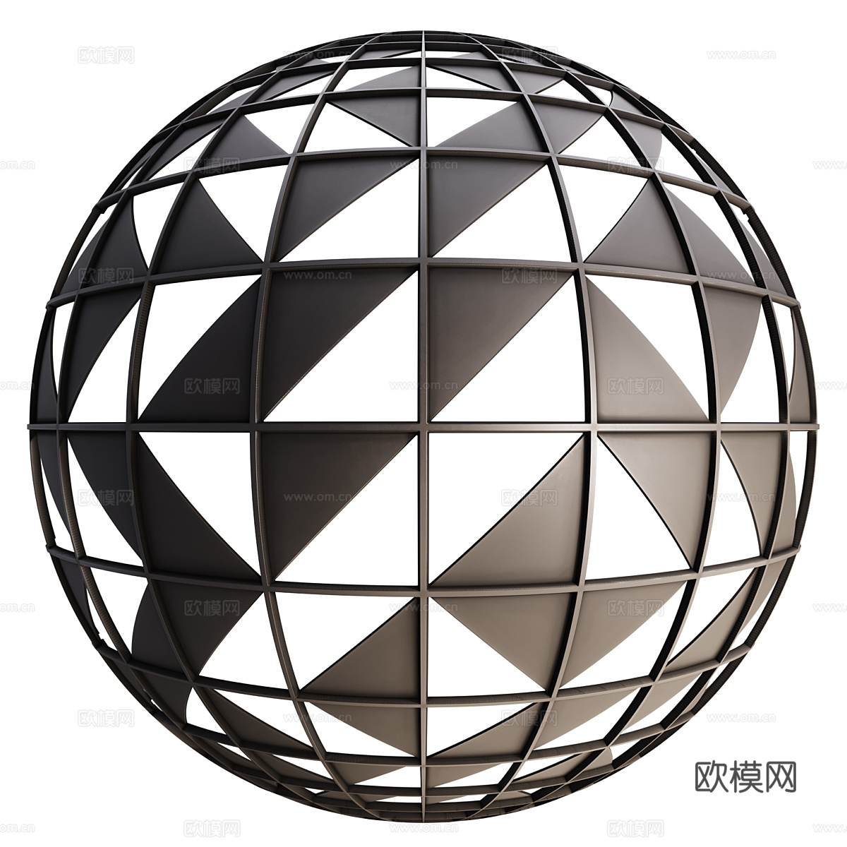 现代金属装饰板材质3d模型