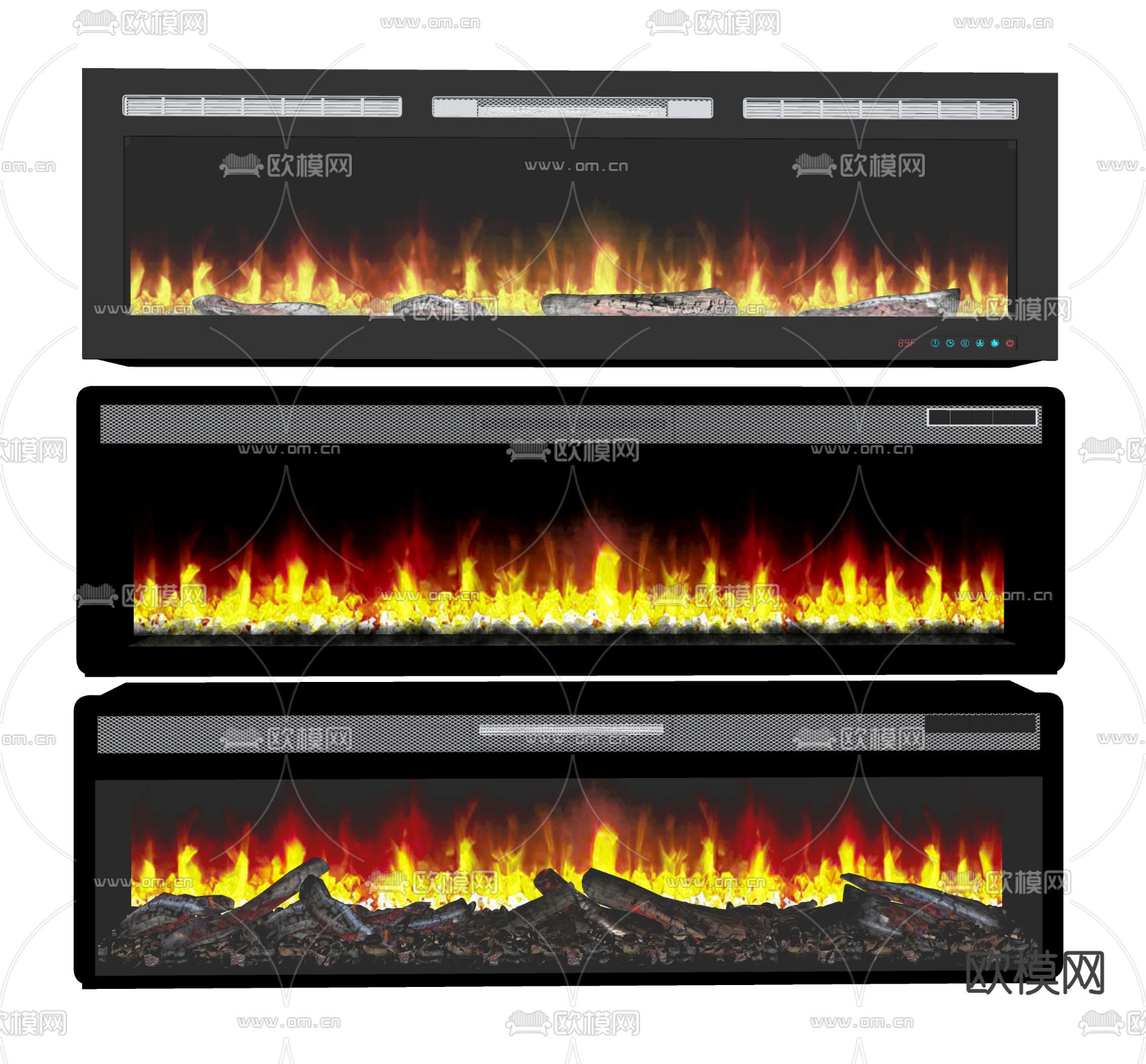 电子壁炉 雾化壁炉su模型下载（渲染图1）