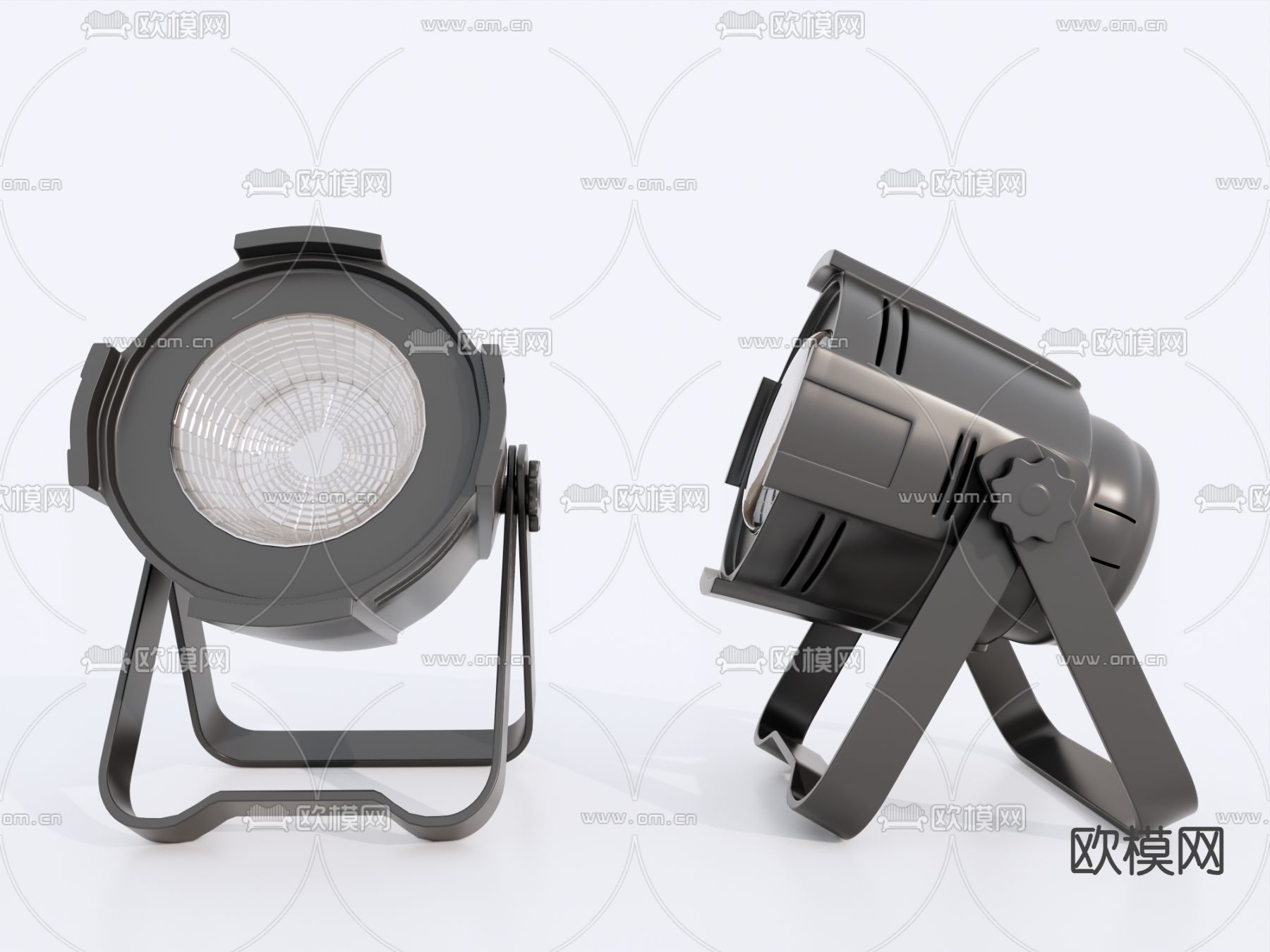 现代舞台灯 追光灯 投光灯 舞美设备 户外灯具 补光灯su模型