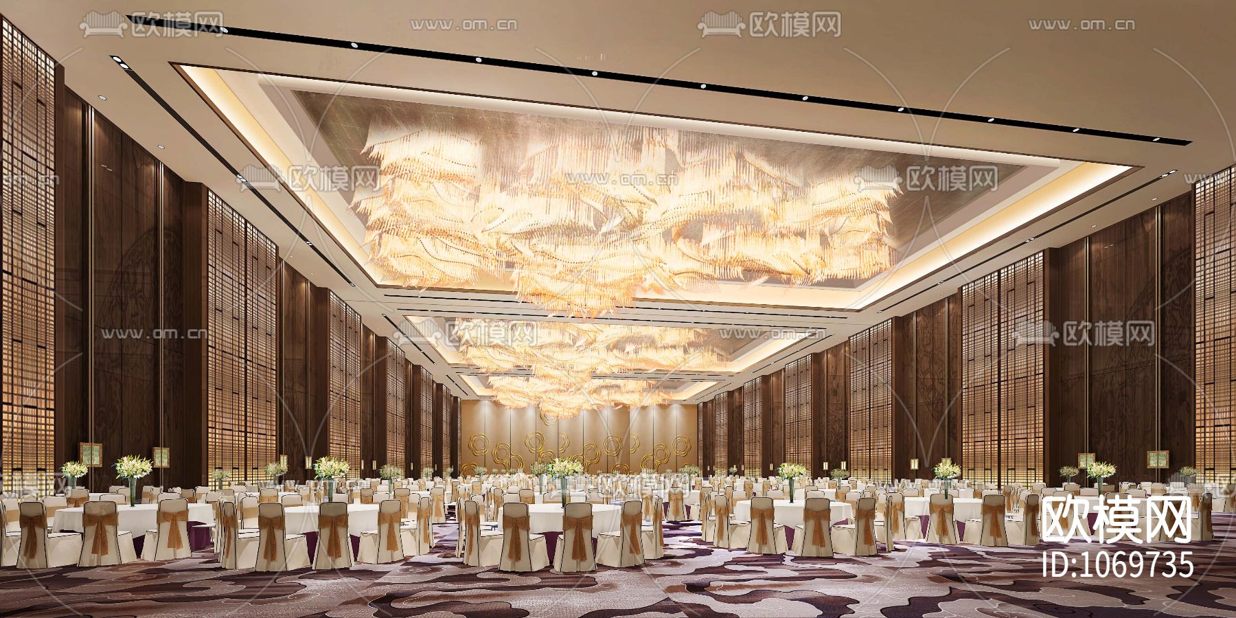 南通希尔顿酒店平面图效果图下载（渲染图3）