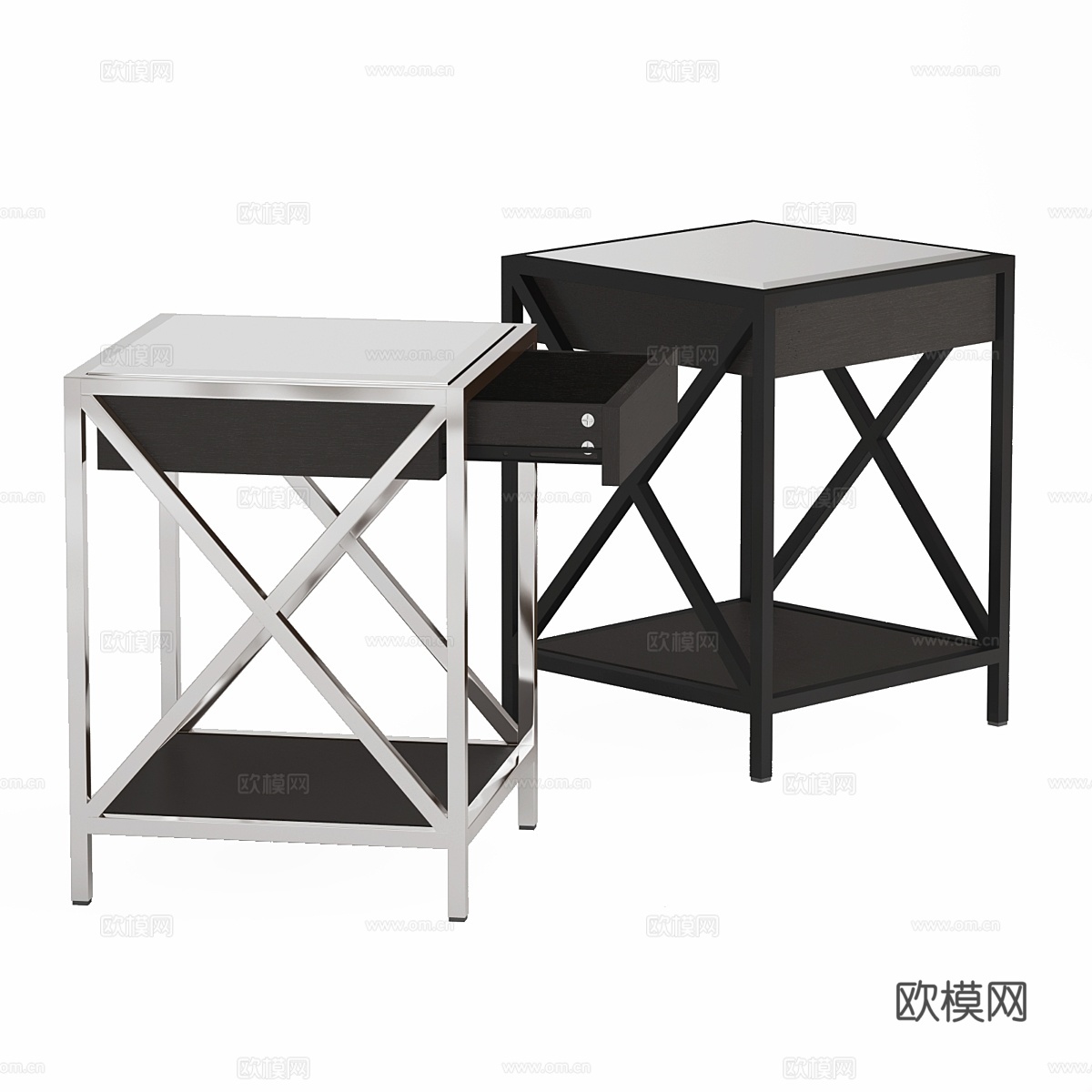 Eichholtz 床头柜 Beverly Hills3d模型