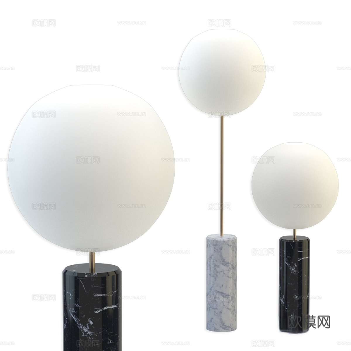 Giopato &amp; Coombes Soffio 磨砂短桌3d模型
