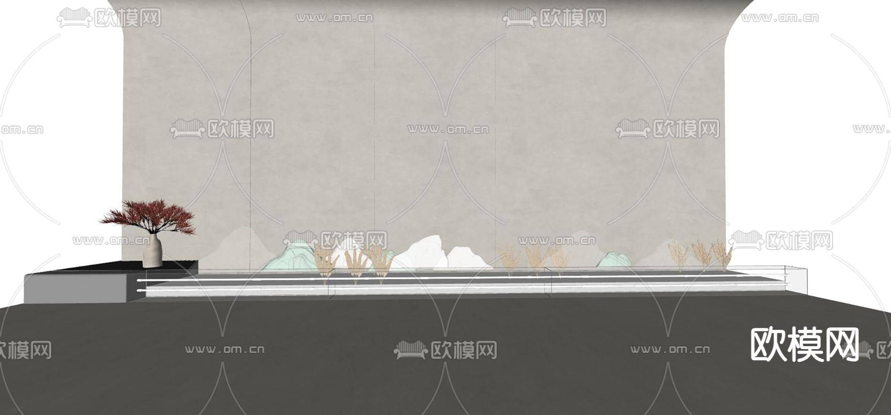 水波纹灯su模型下载（渲染图2）