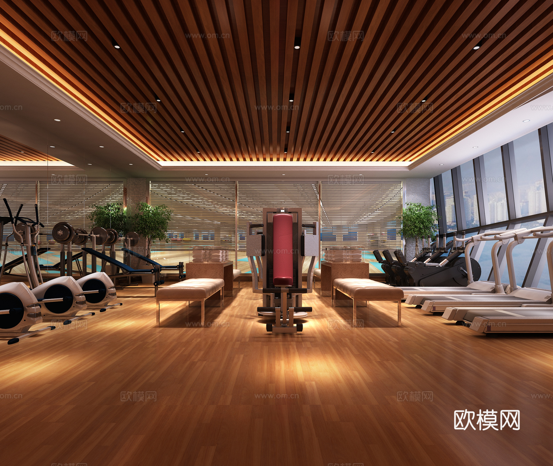 健身房3d模型