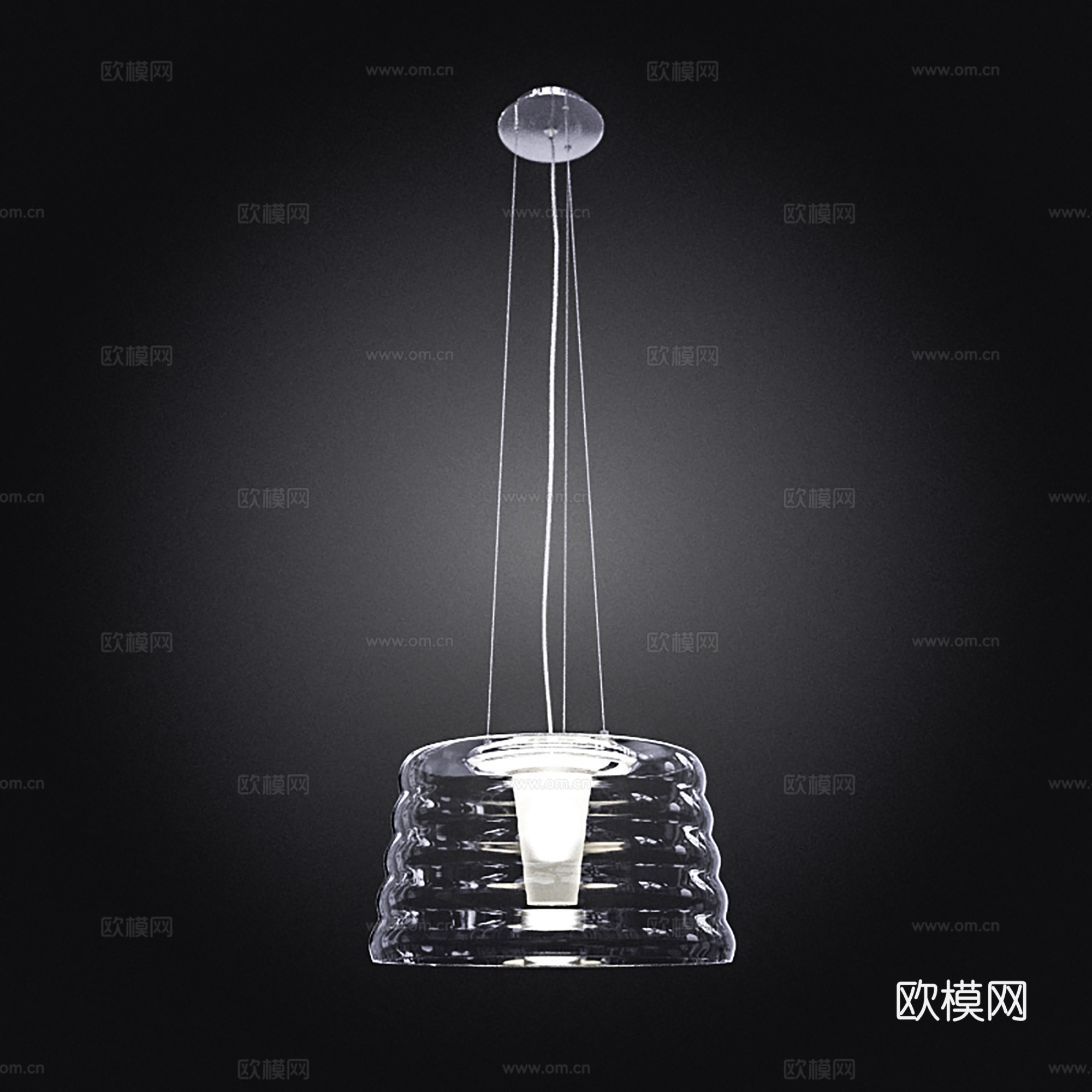 现代吊灯  玻璃吊灯  创意小吊灯su模型