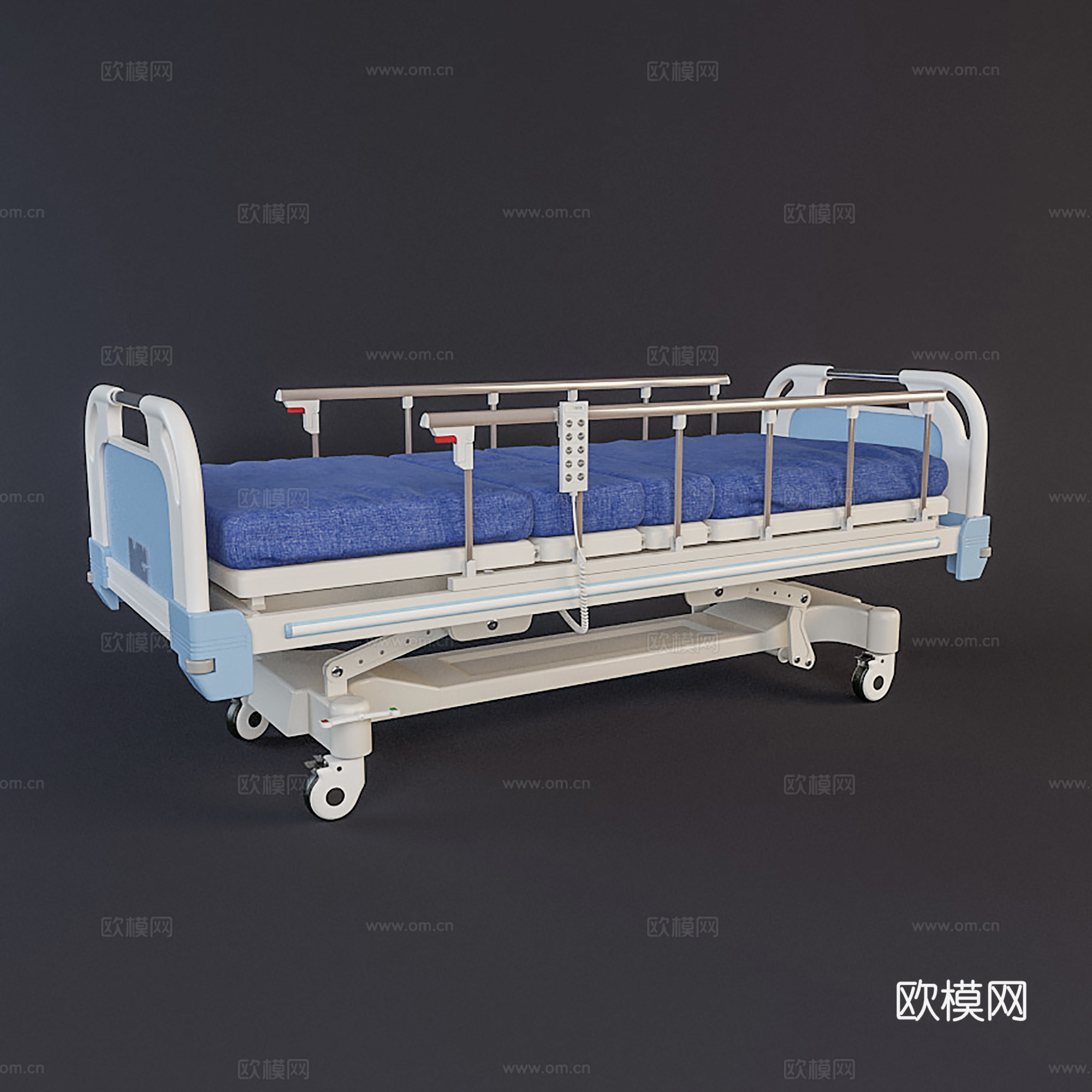 现代医院病床su模型