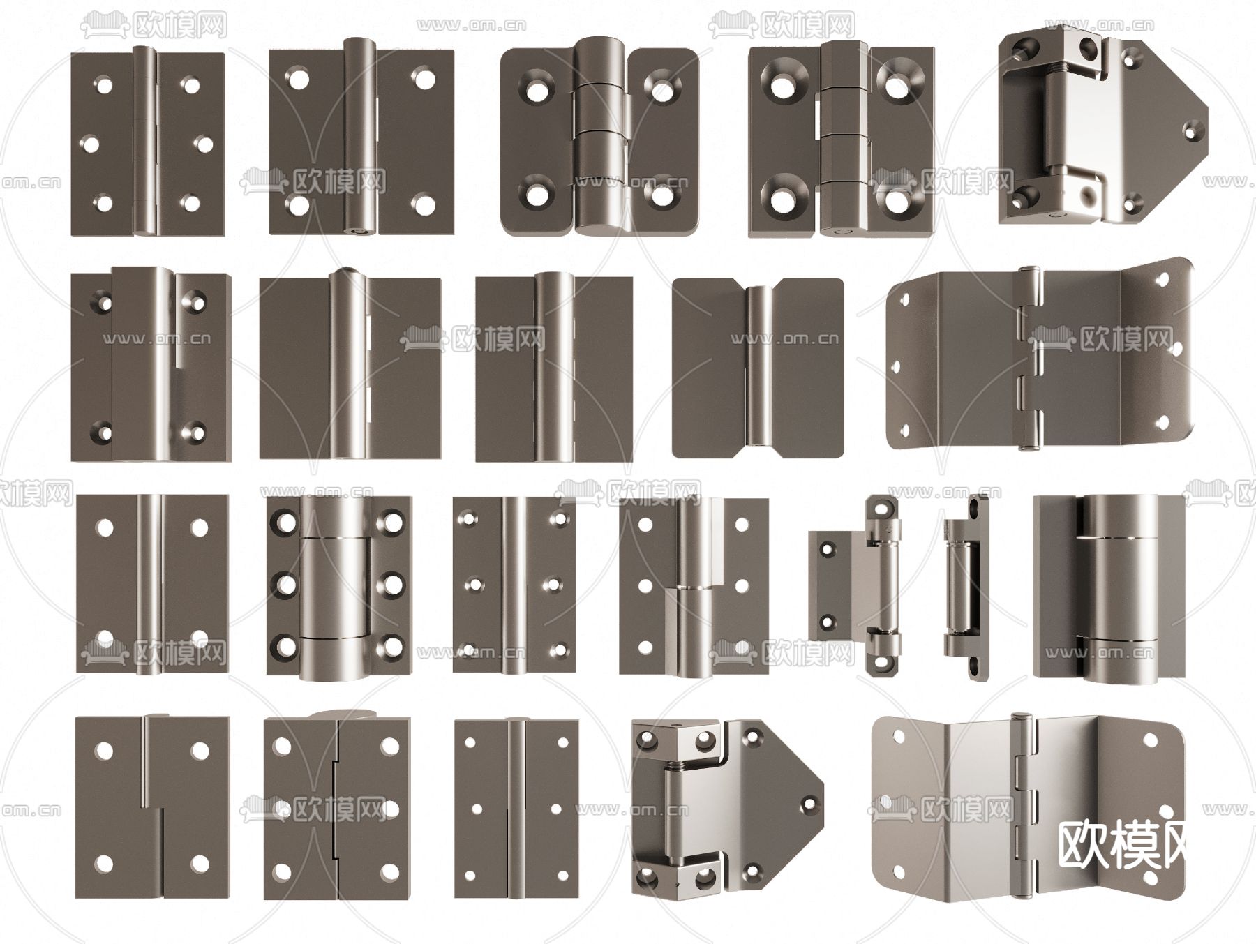 五金铰链 合页 门页su模型