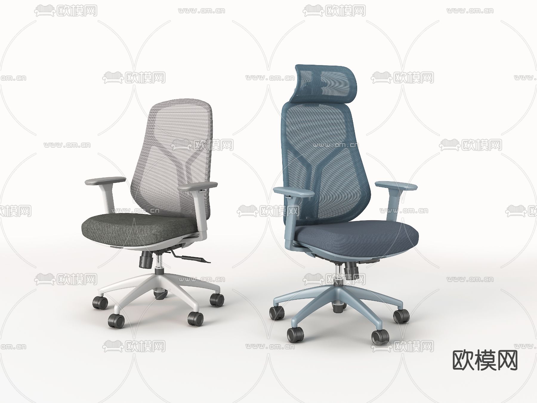 办公椅 会议椅 职员椅3d模型下载