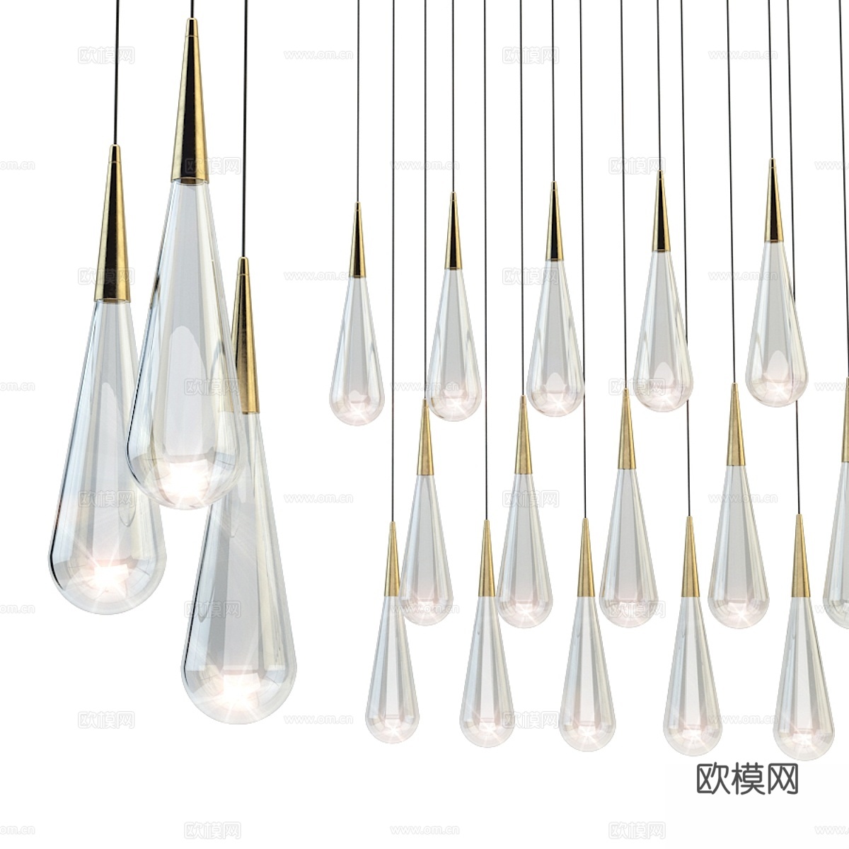Pour lights by design haus lib3d模型