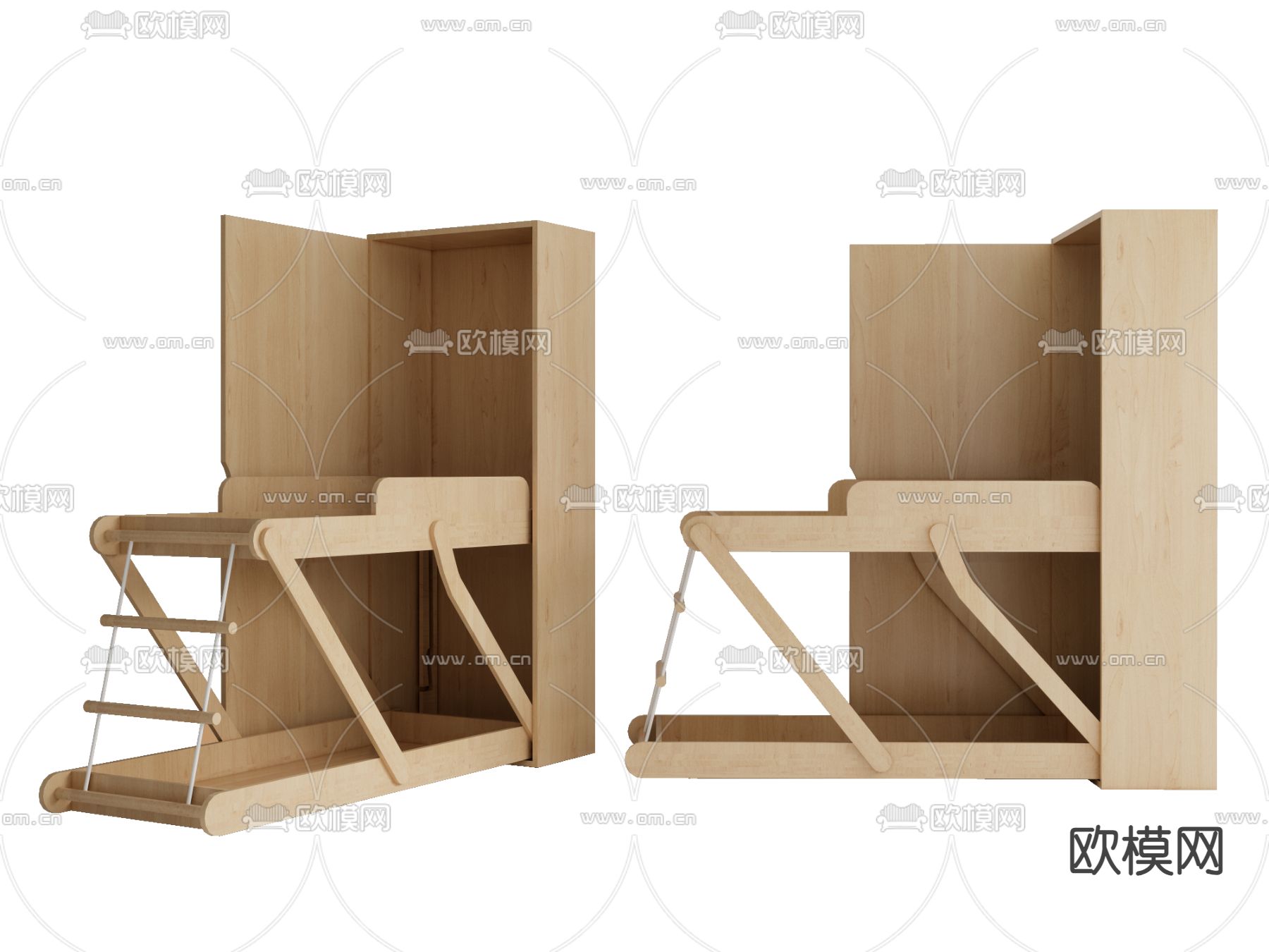 壁床 折叠床 隐形床su模型