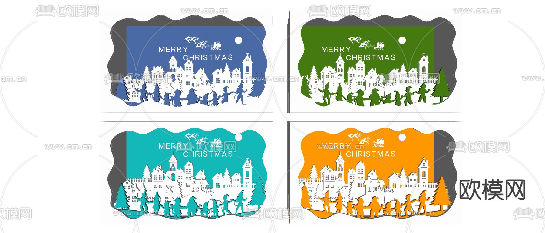 现代商场橱窗su模型