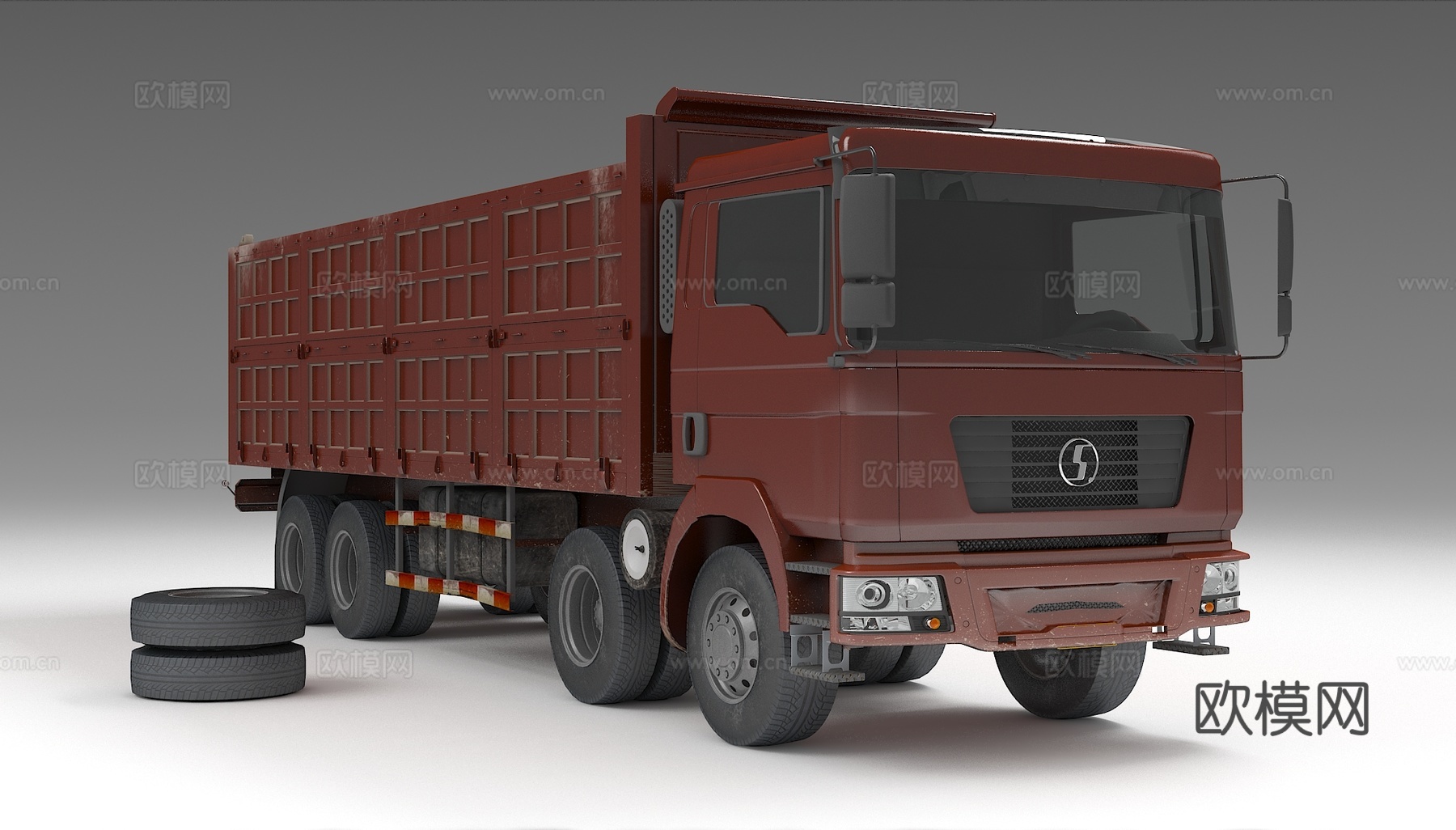 卡车 轮胎 重型卡车 大卡车 工程车3d模型