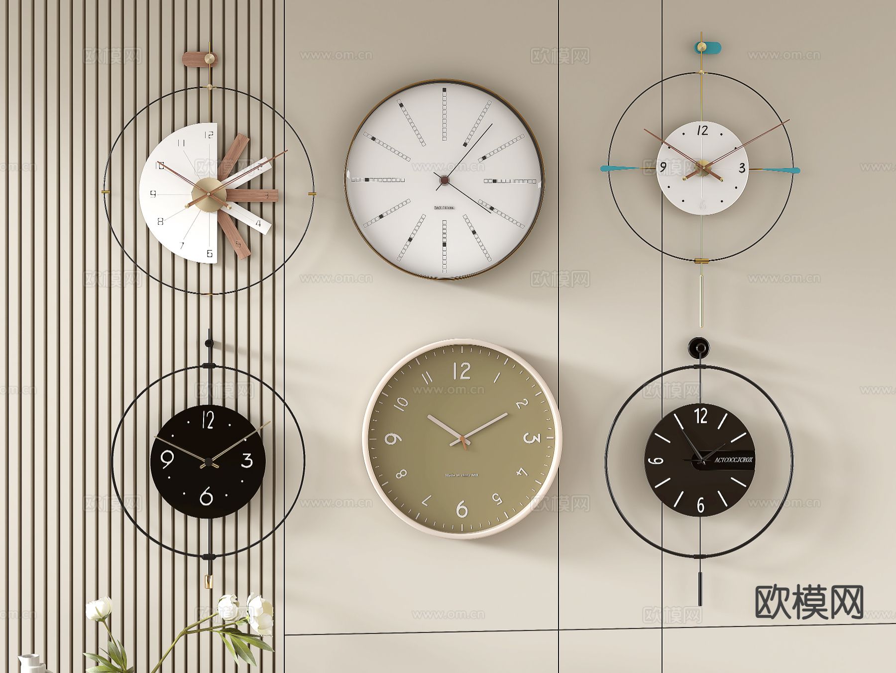 钟表 挂钟su模型下载（渲染图2）