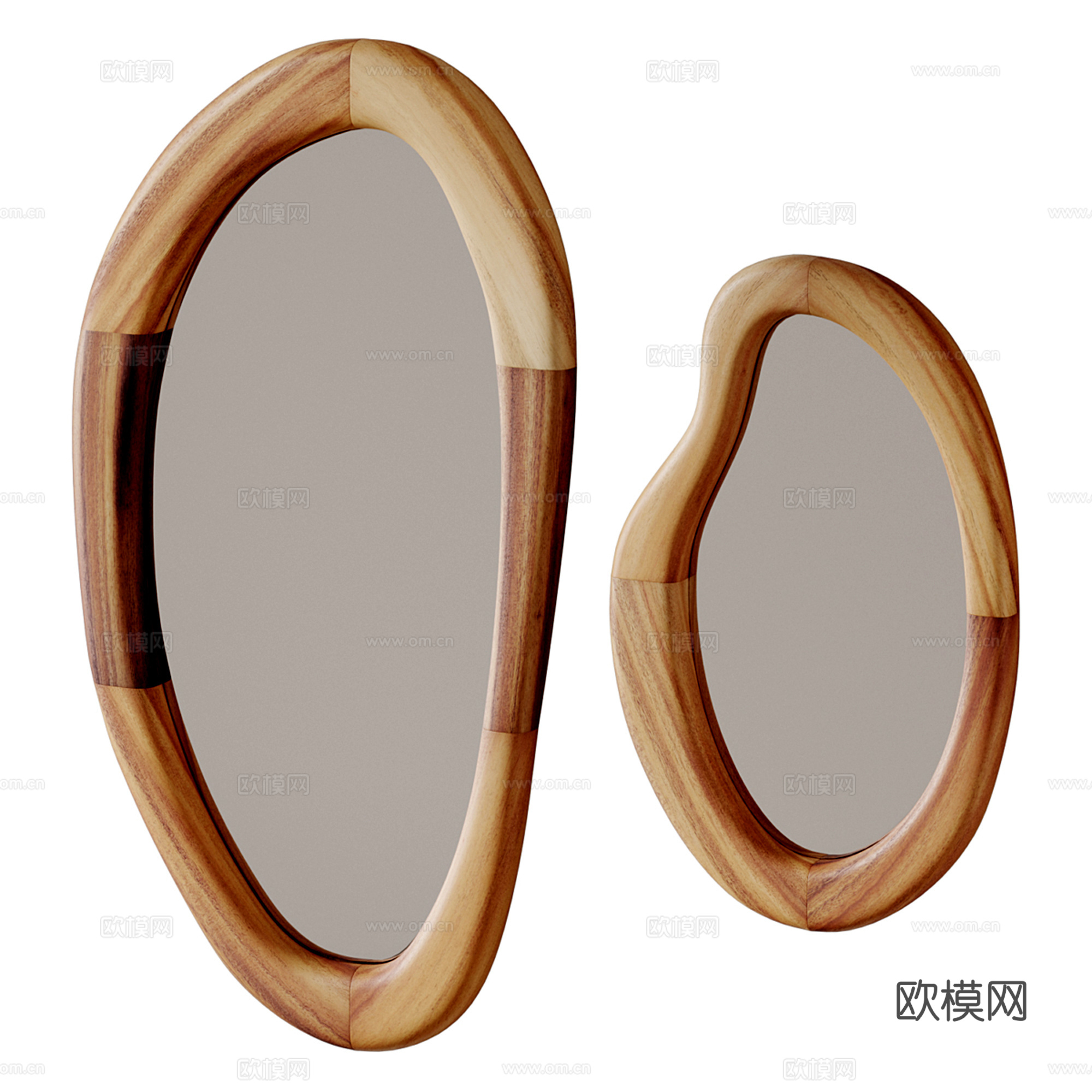 现代装饰镜su模型