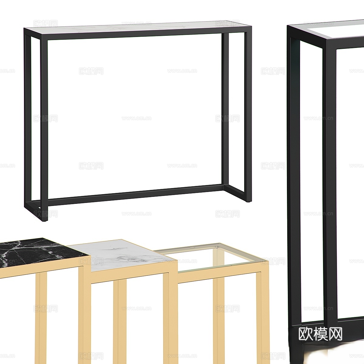 FOR MISS SHOP 系列置物架套装3d模型