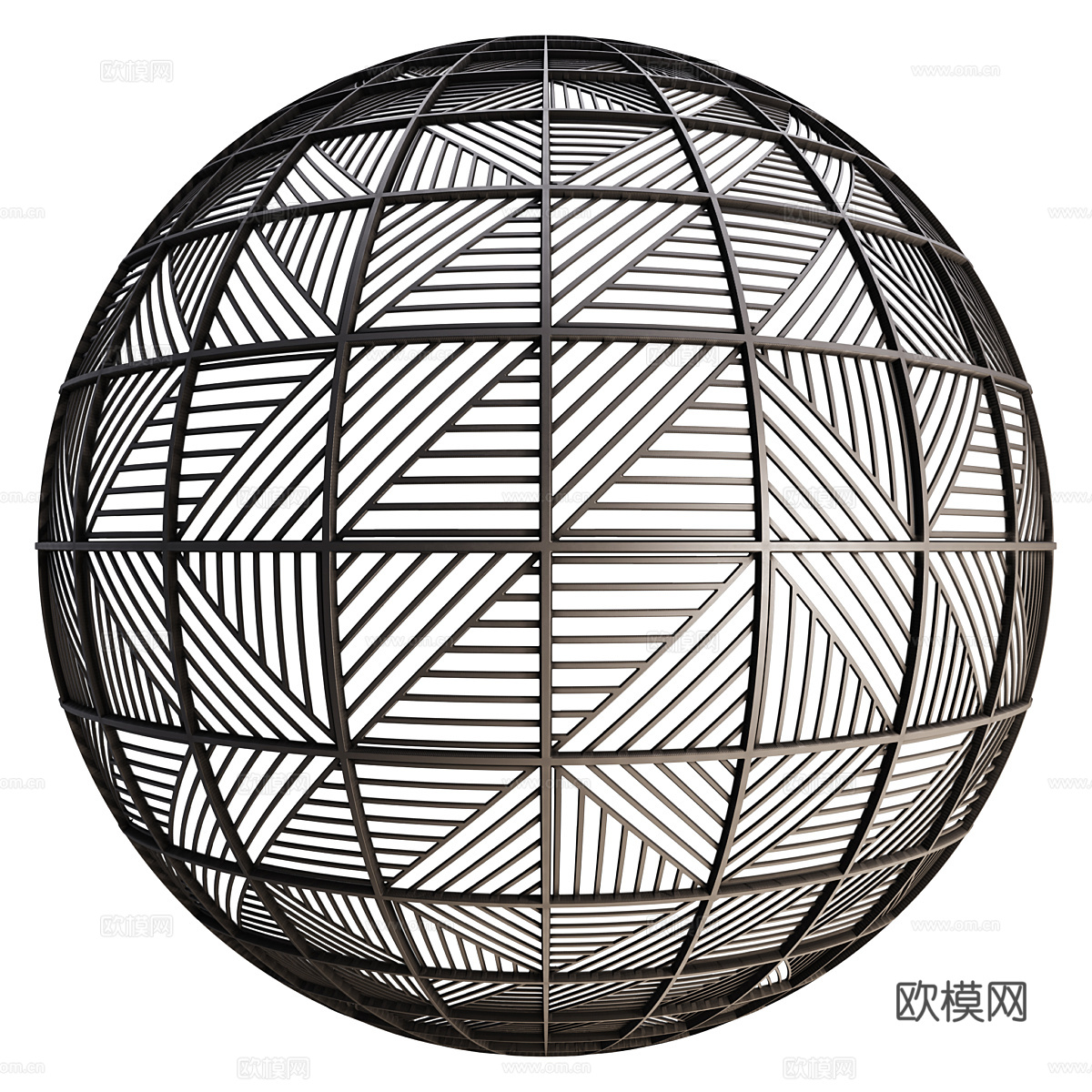 现代金属装饰板材质3d模型