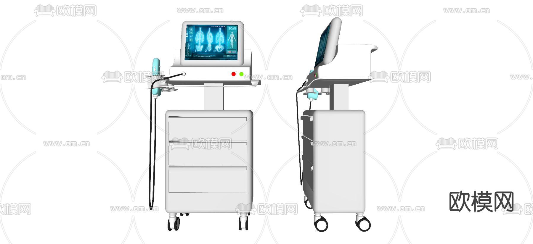 现代医疗器材 医疗仪器su模型