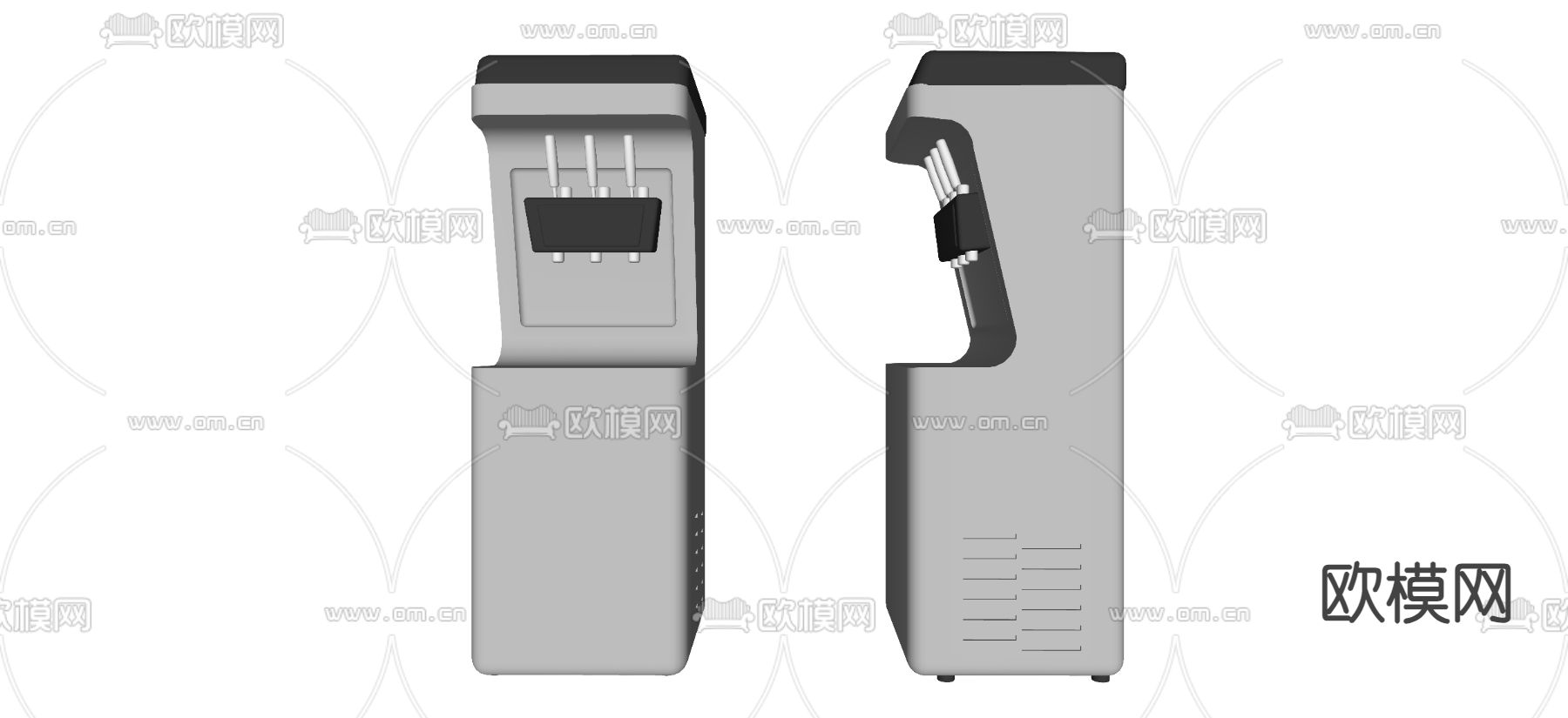 冰激凌机 咖啡机 雪糕机su模型