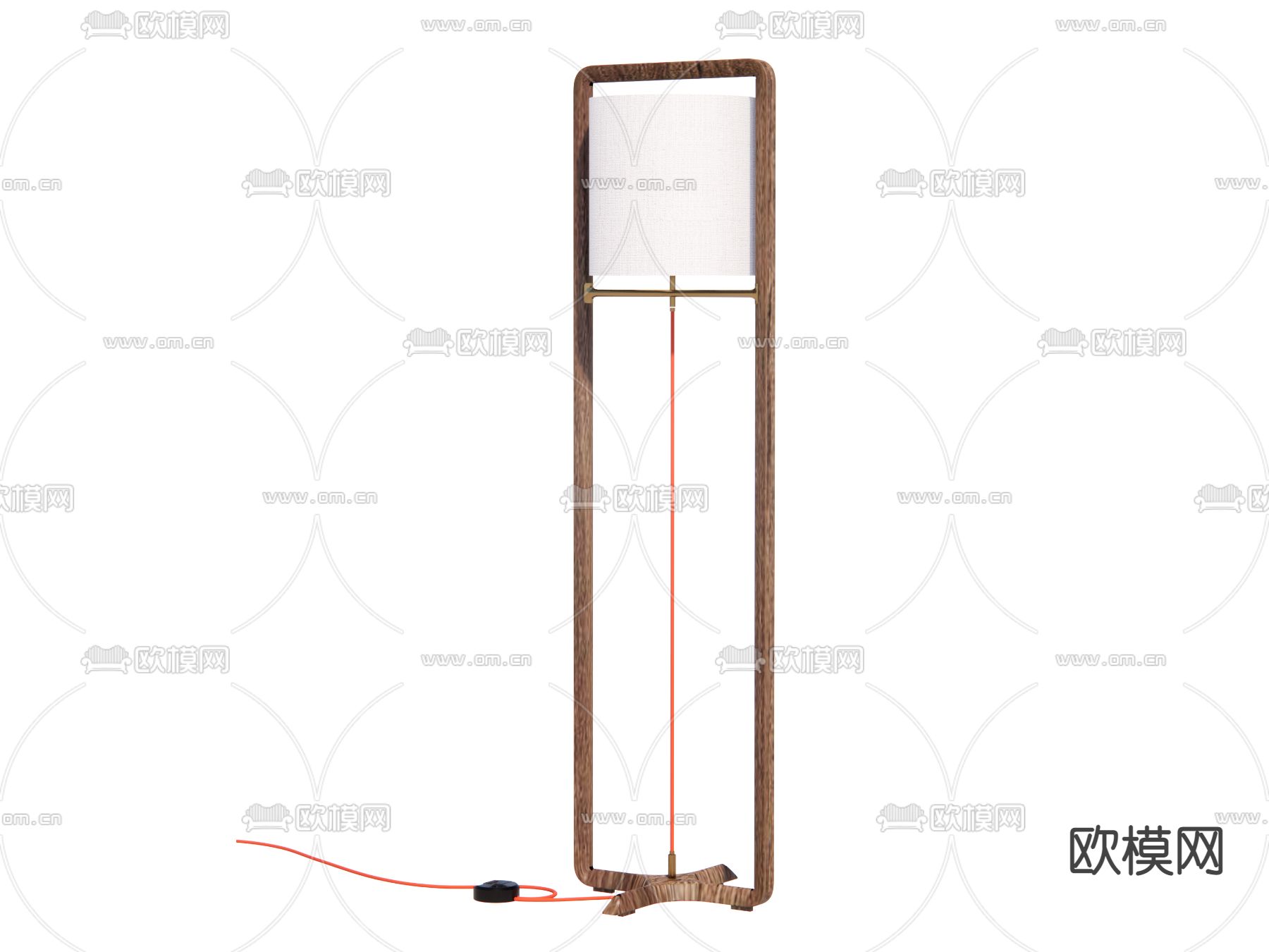 Poltrona Frau 现代落地灯su模型下载（渲染图3）
