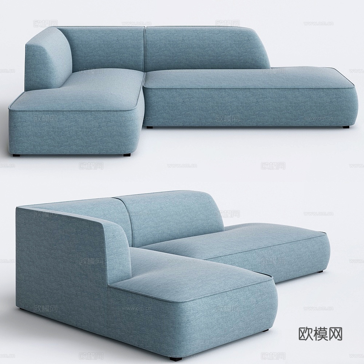 Hoekbank rechts Town II3d模型
