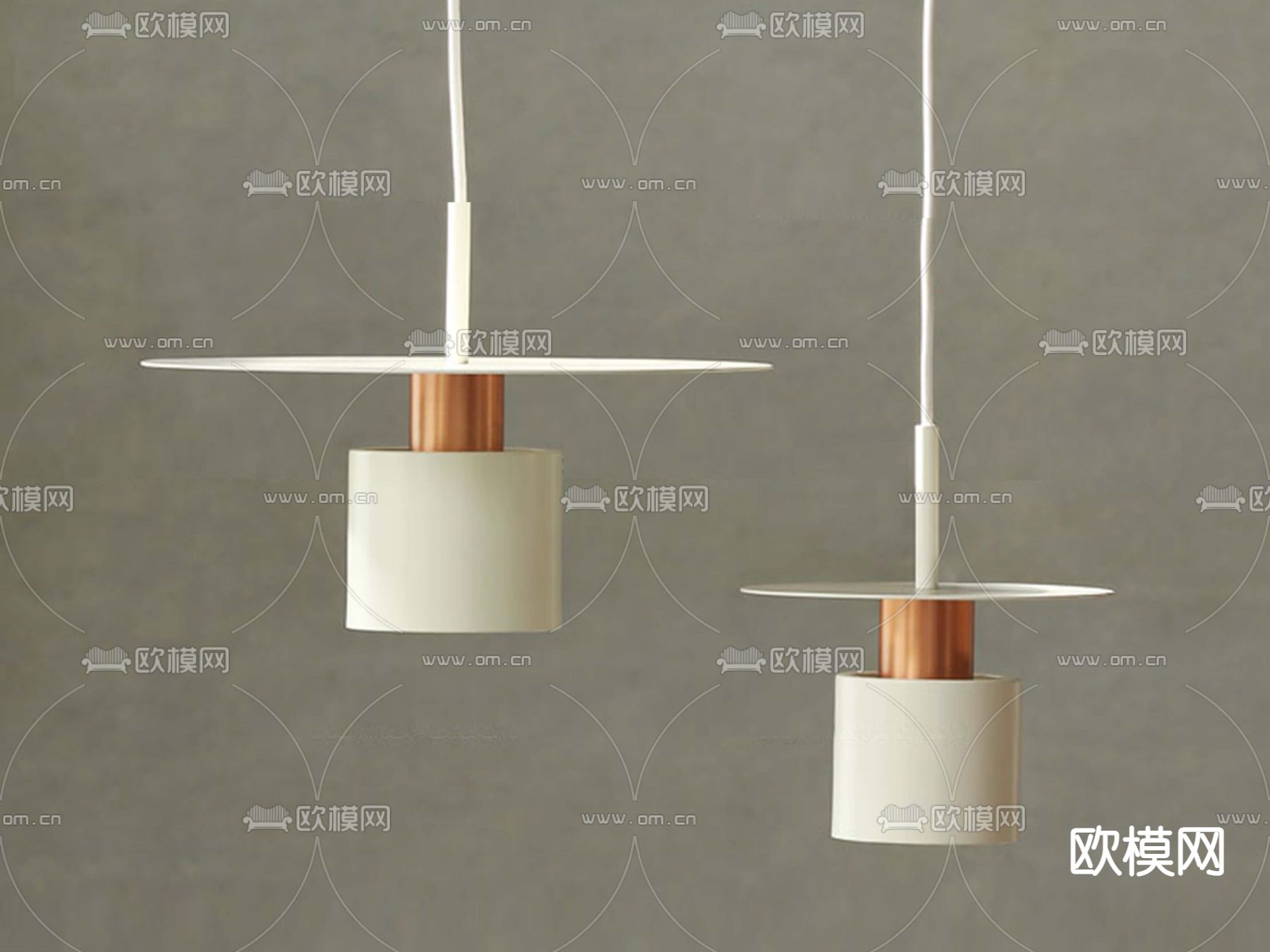 现代轻奢吊灯su模型下载（渲染图1）