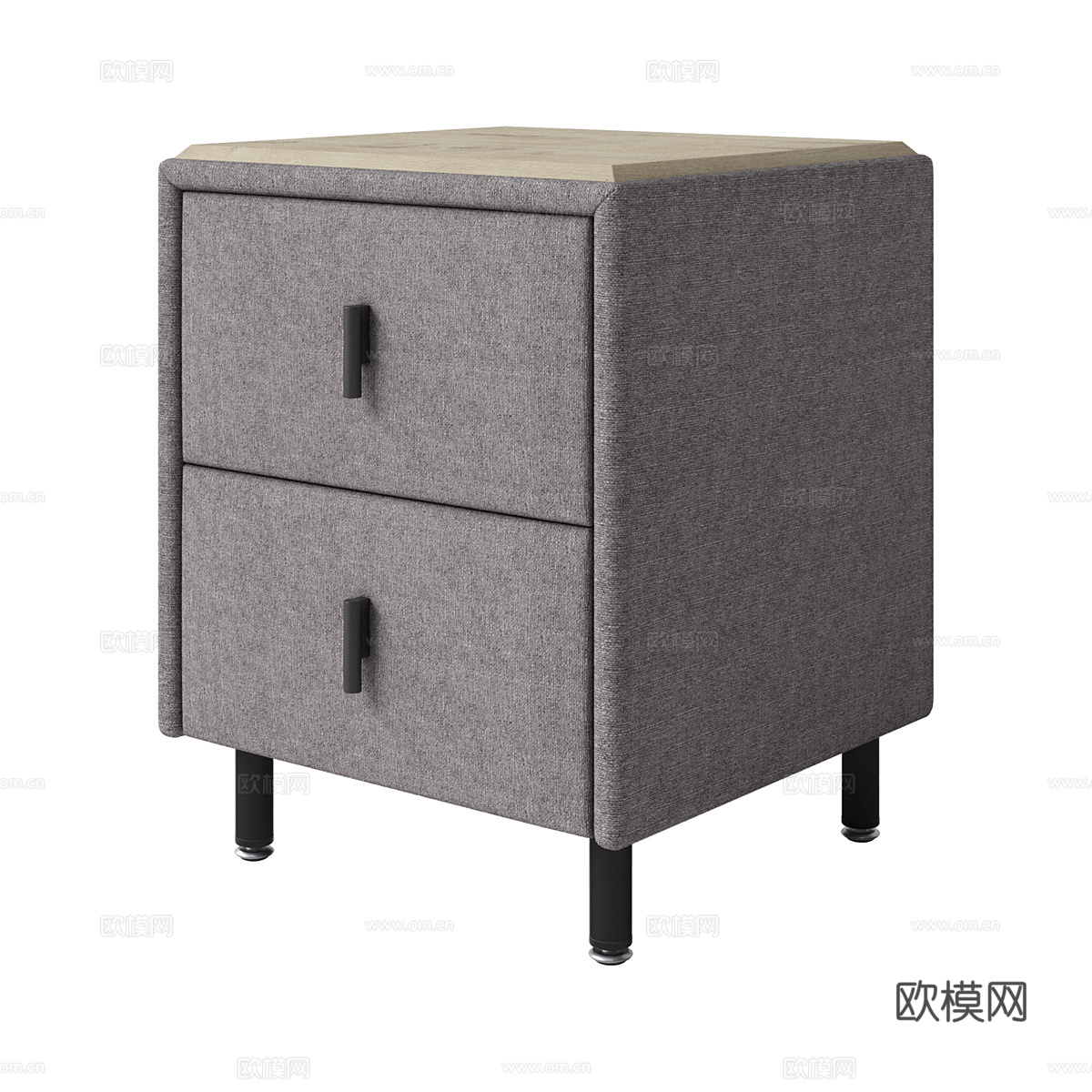 现代简约床头柜 床头柜 简约床头柜 矮柜3d模型