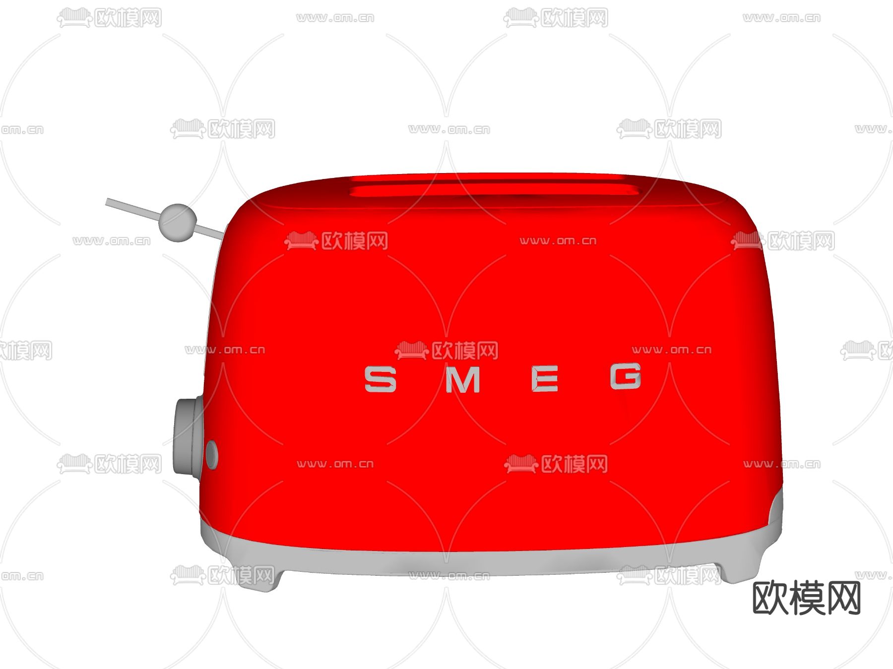 现代面包机su模型下载（渲染图2）